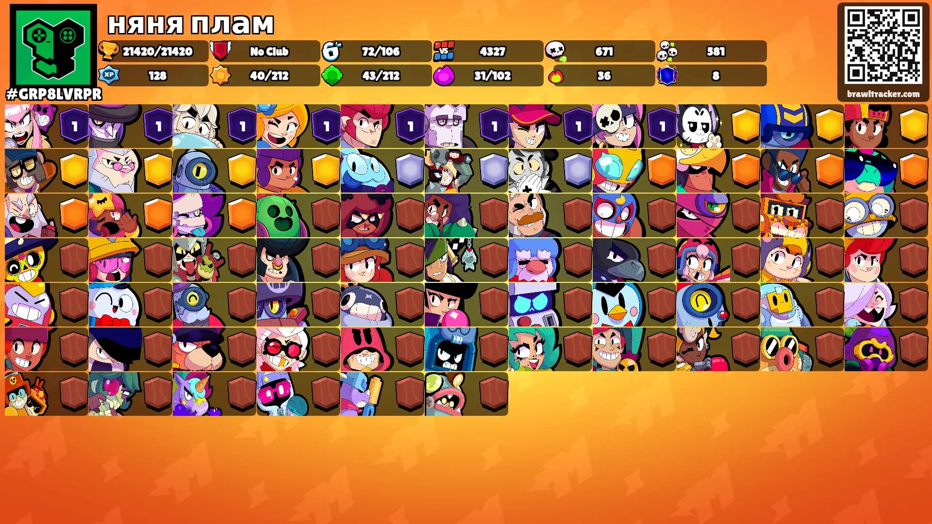 няня плам's Ranks