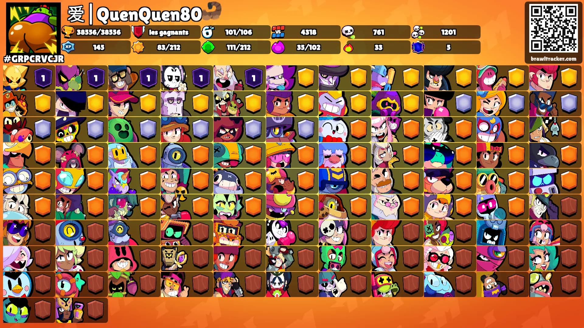 爱|QuenQuen80🦂's Ranks
