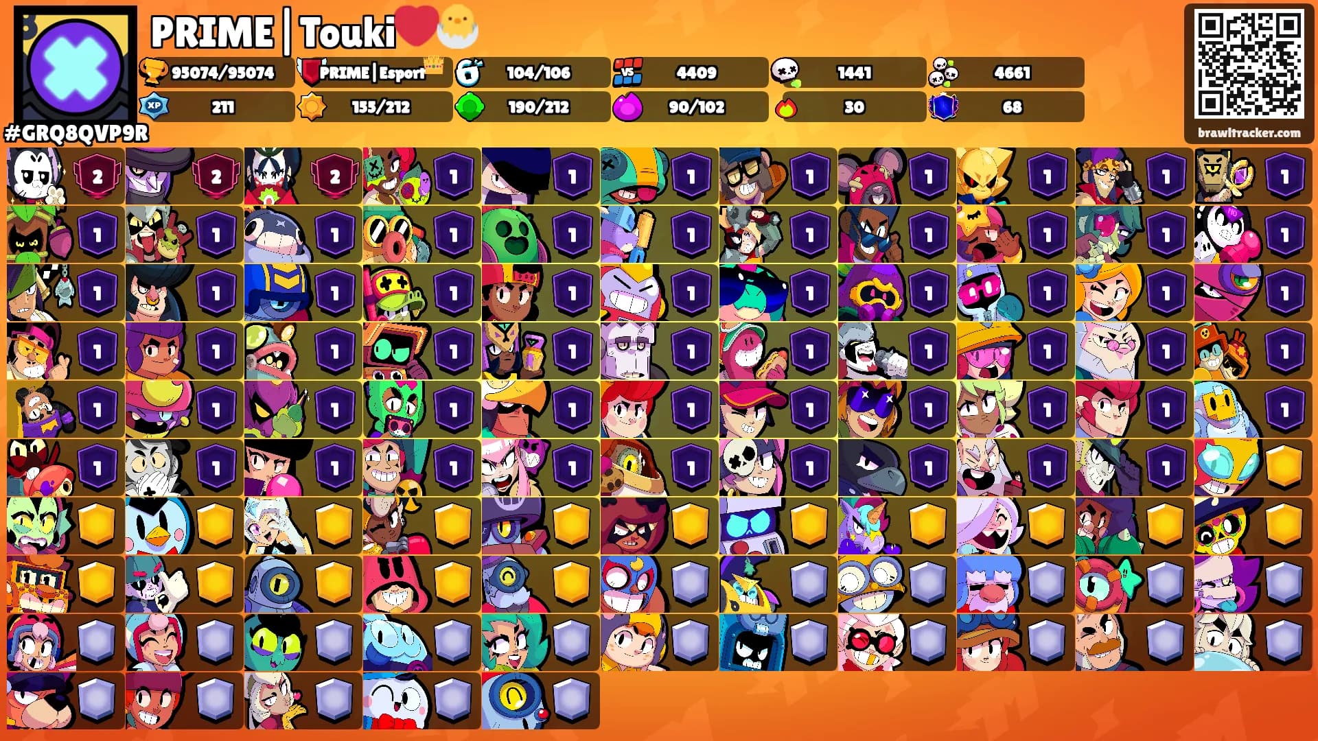 PRIME|Touki❤️🐣's Ranks