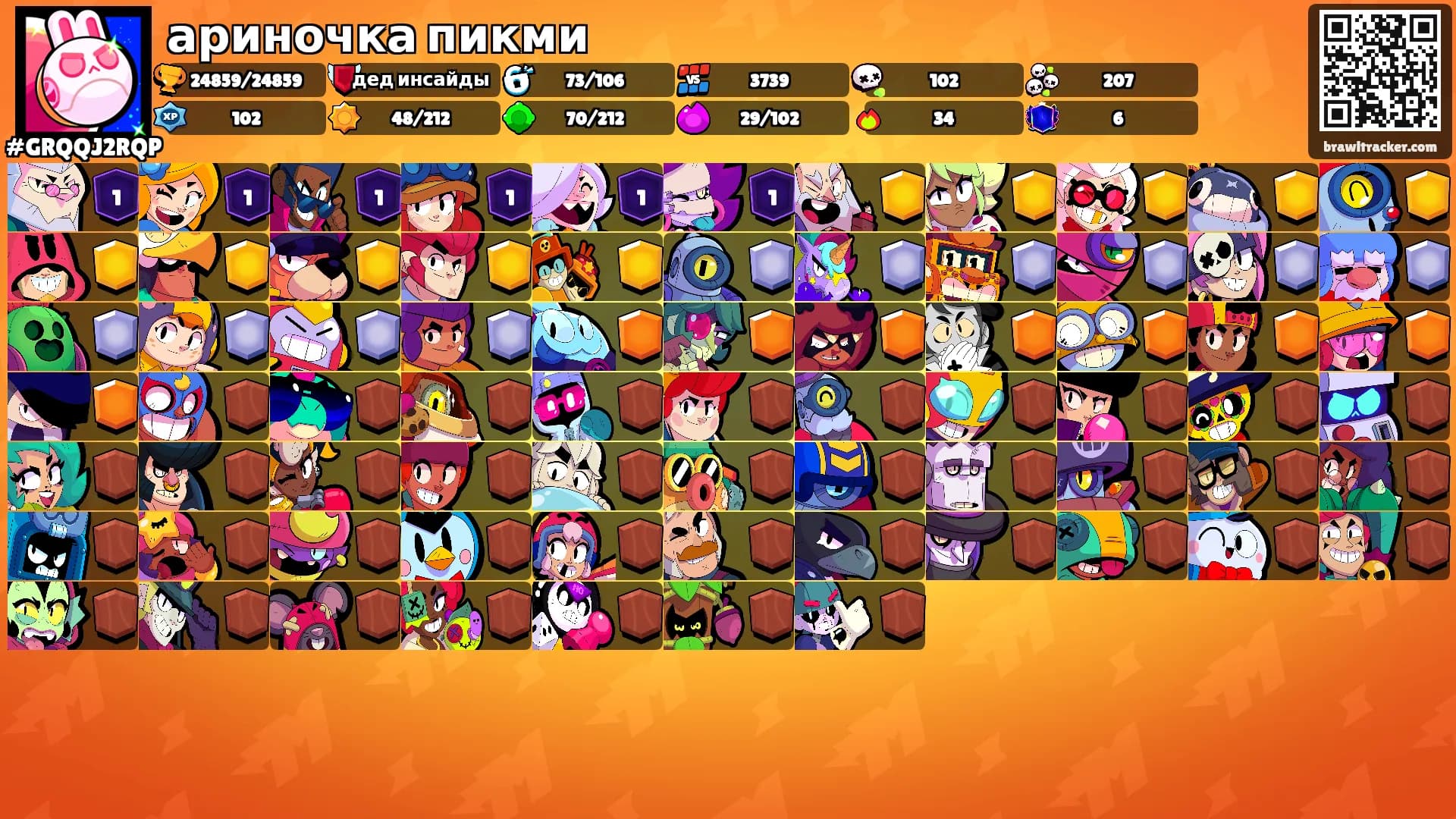 ариночка пикми's Ranks