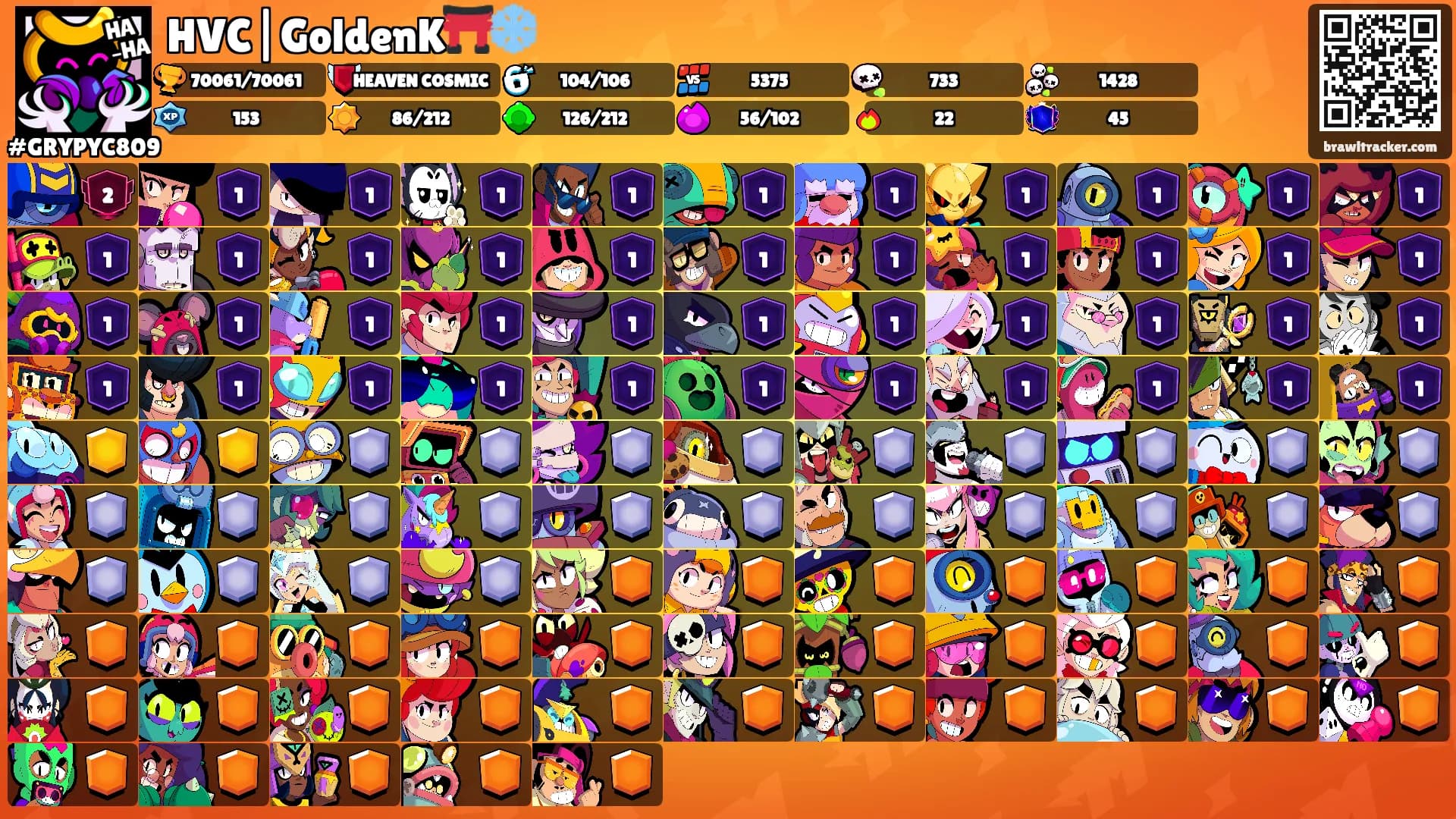 HVC|GoldenK⛩️❄️'s Ranks