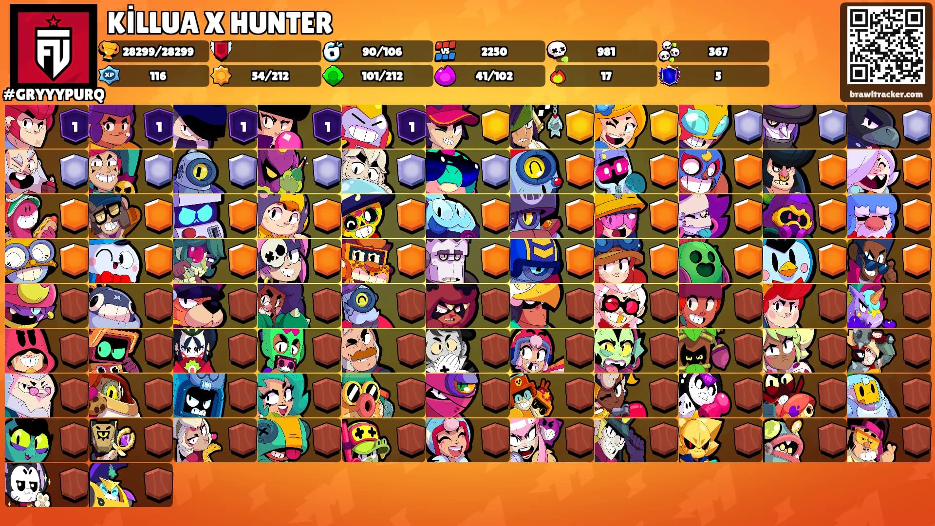 KİLLUA X HUNTER's Ranks