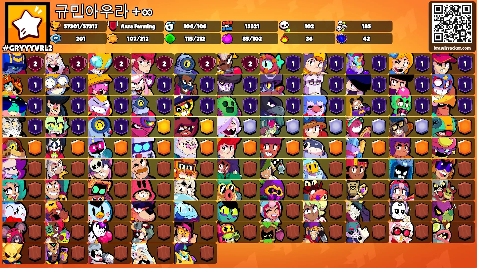 규민아우라 +∞'s Ranks