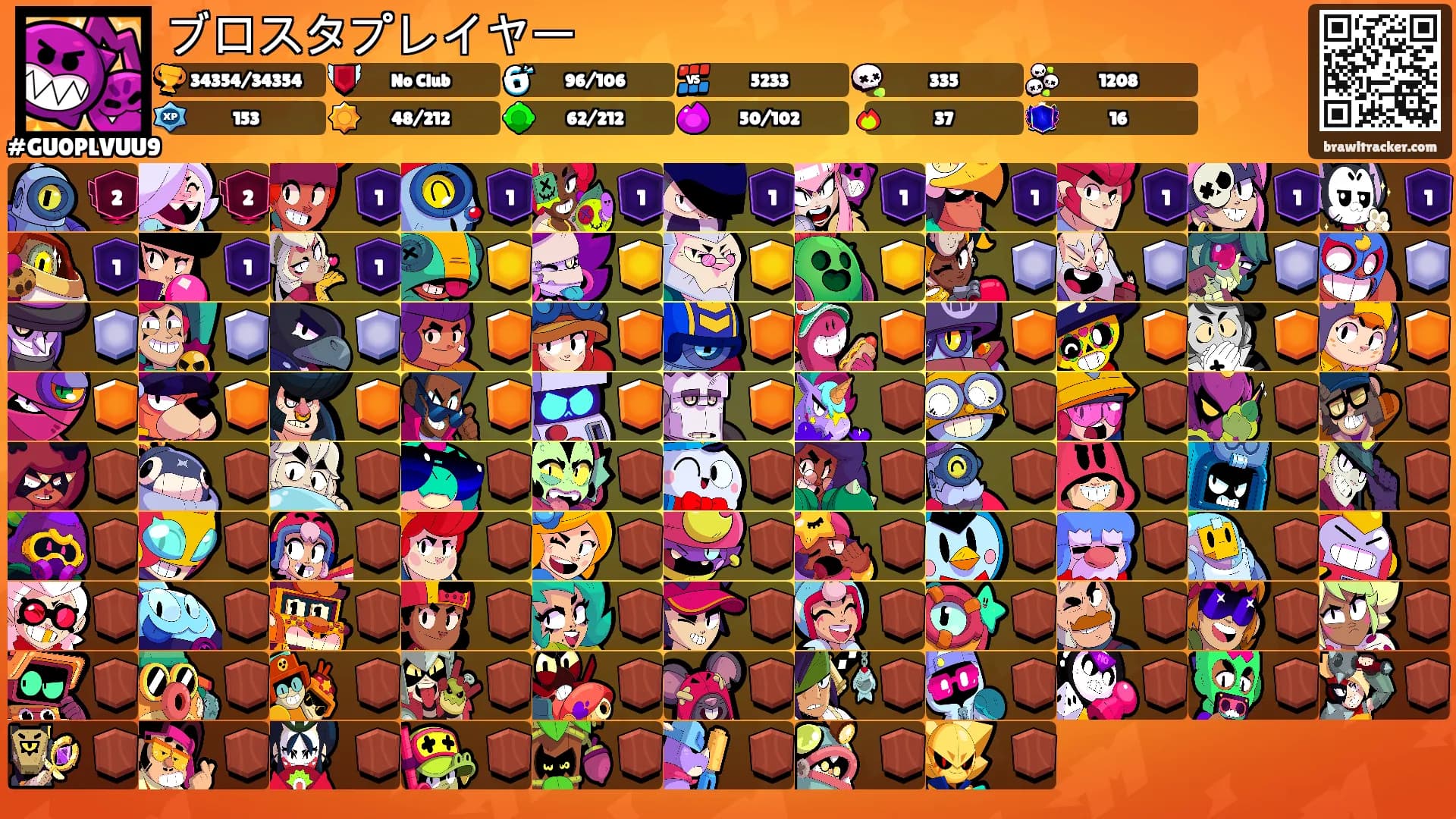 ブロスタプレイヤー's Ranks