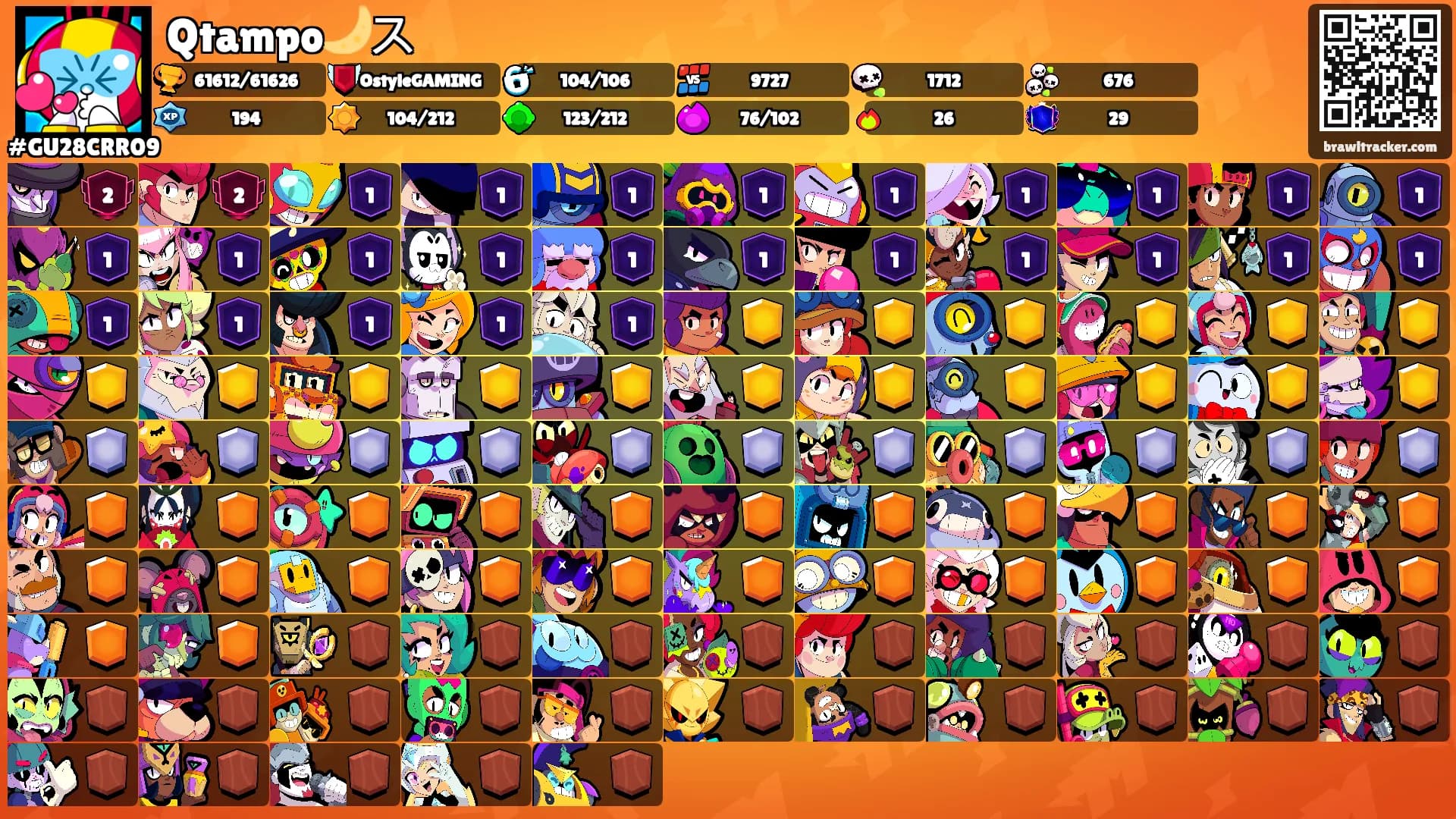 Qtampo🌙ス's Ranks