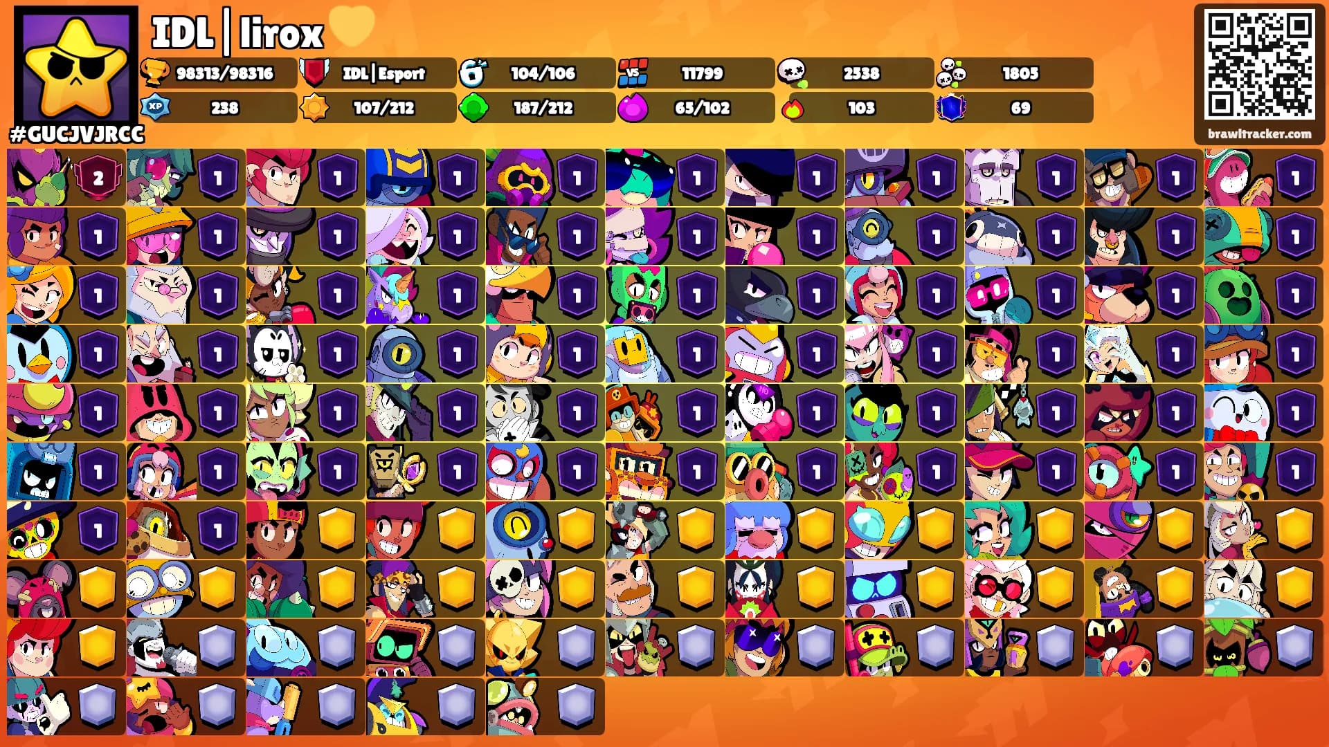 IDL|lirox 💛's Ranks