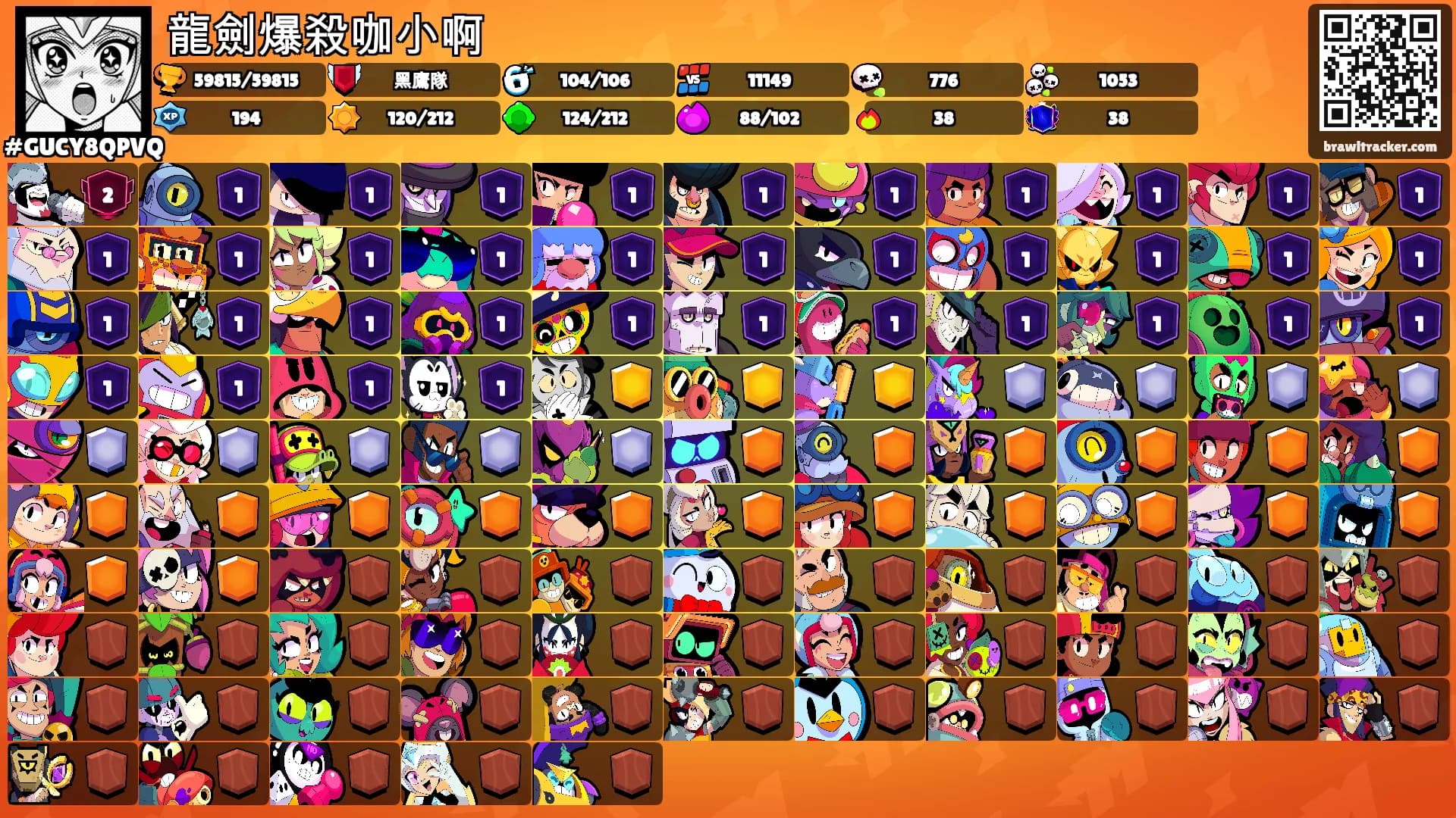 龍劍爆殺咖小啊's Ranks