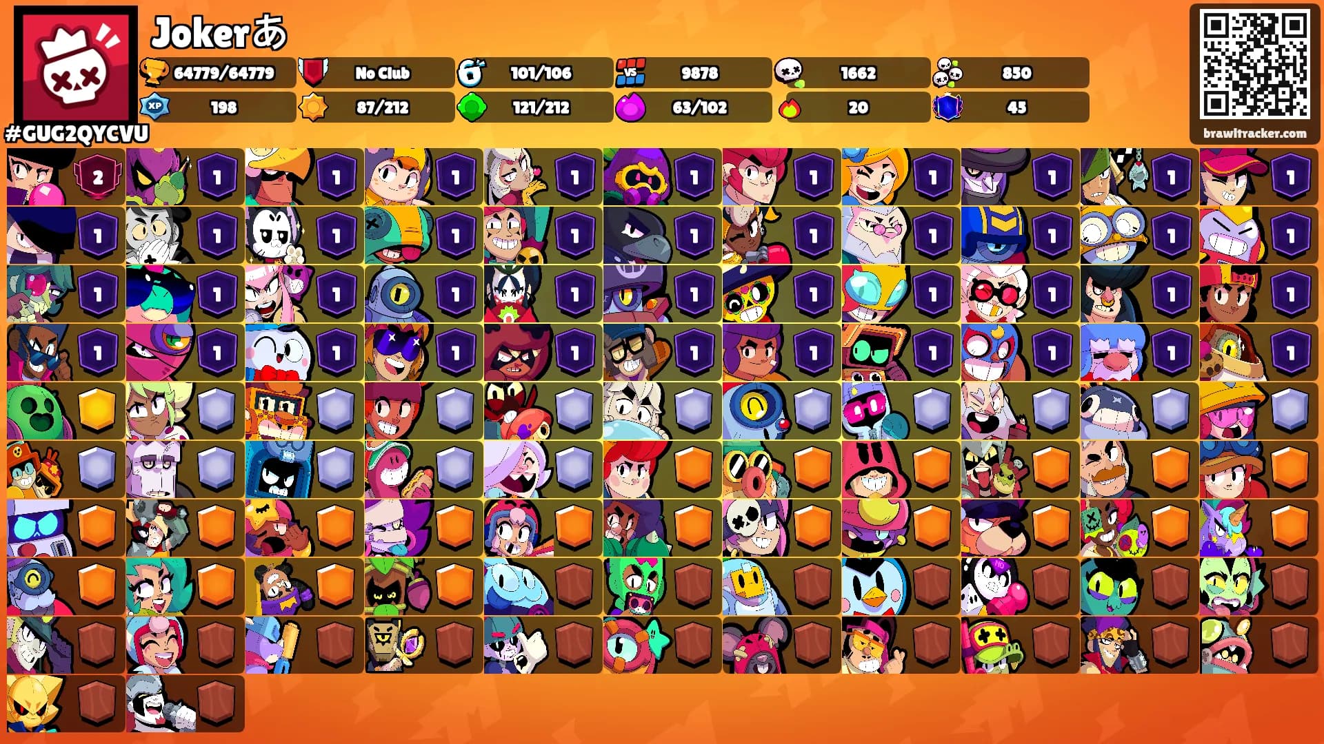 Jokerあ's Ranks