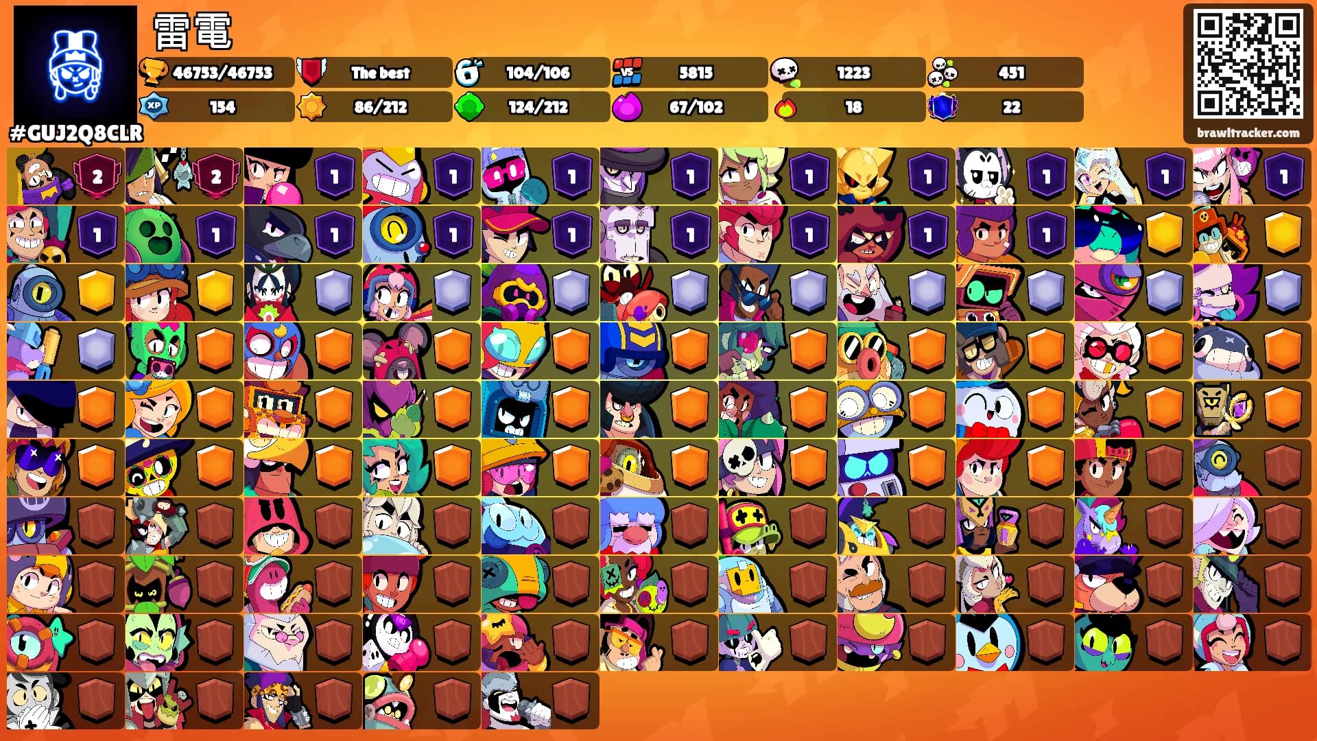 雷電's Ranks