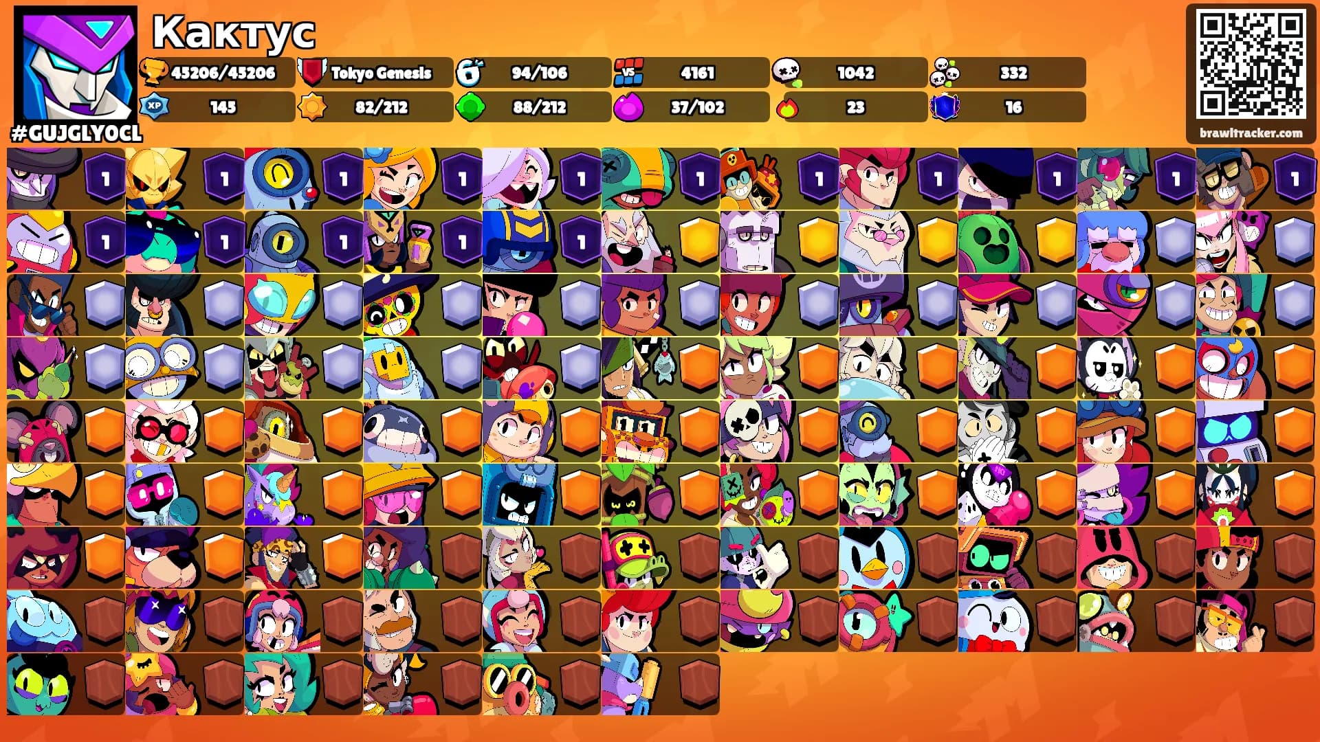 Кактус's Ranks