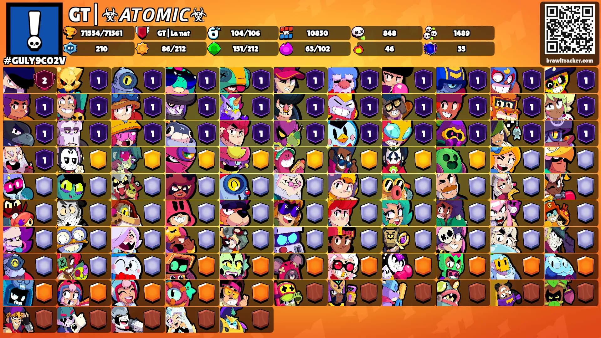 GT|☣𝘼𝙏𝙊𝙈𝙄𝘾☣'s Ranks