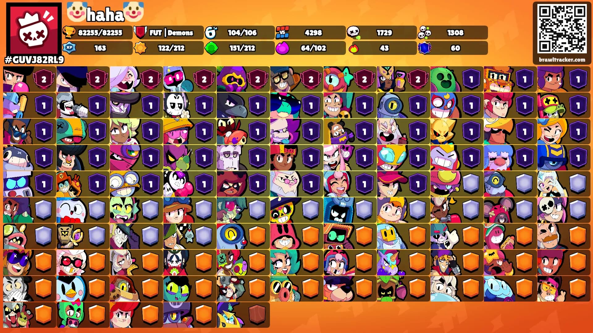 🤡haha🤡's Ranks