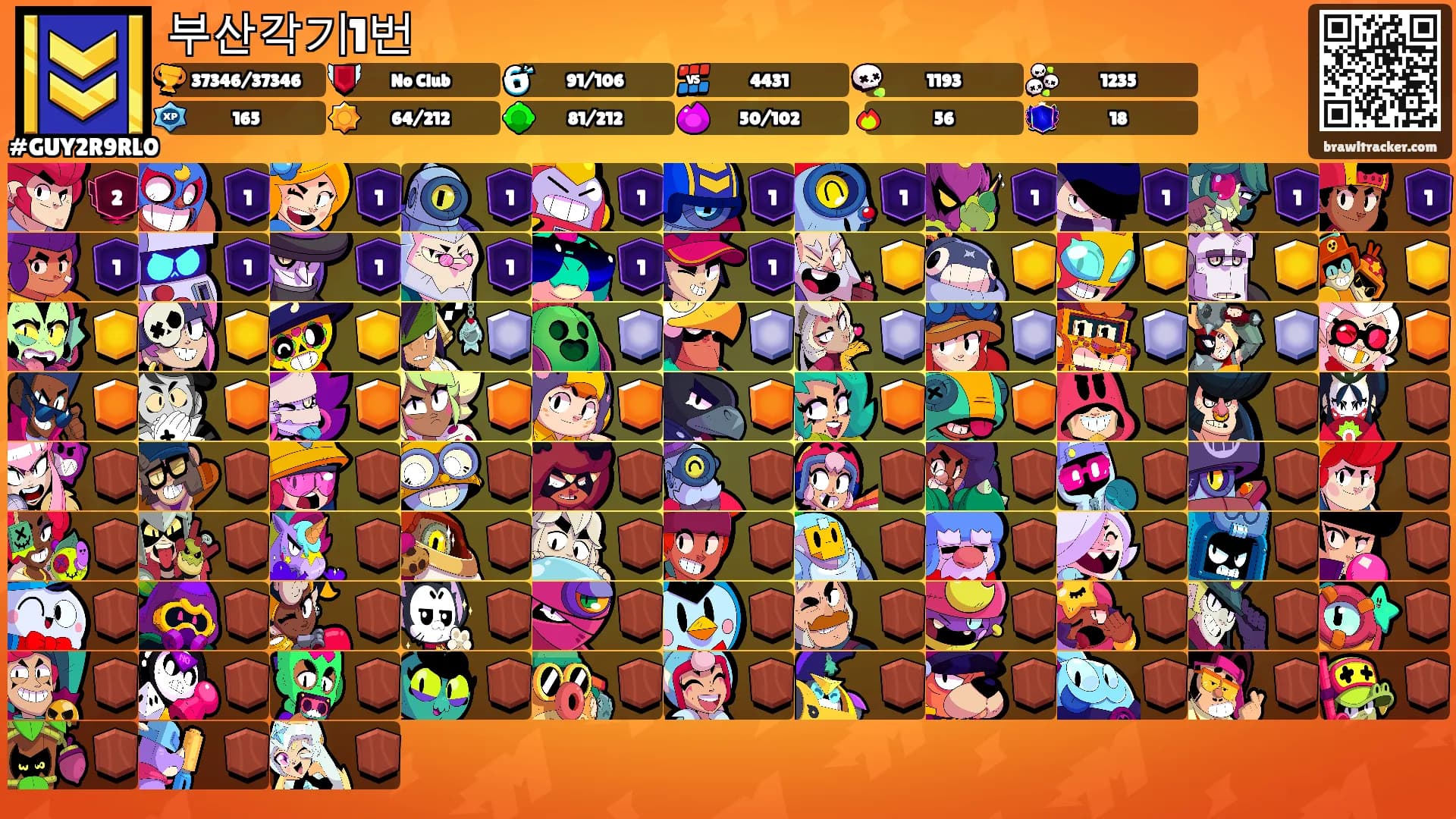 부산각기1번's Ranks