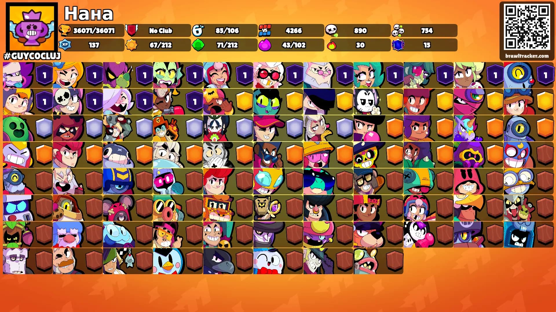 Нана's Ranks