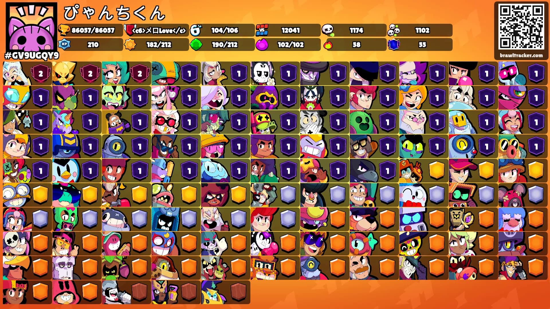 ぴゃんちくん's Ranks