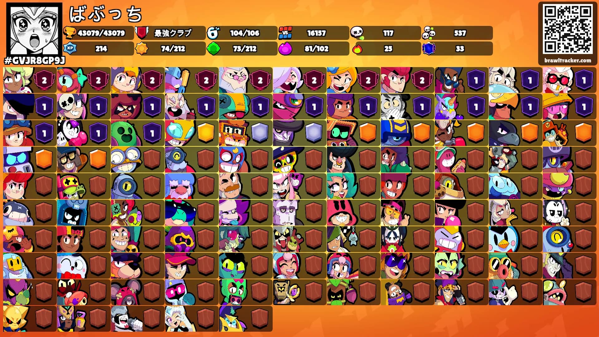 ばぶっち's Ranks
