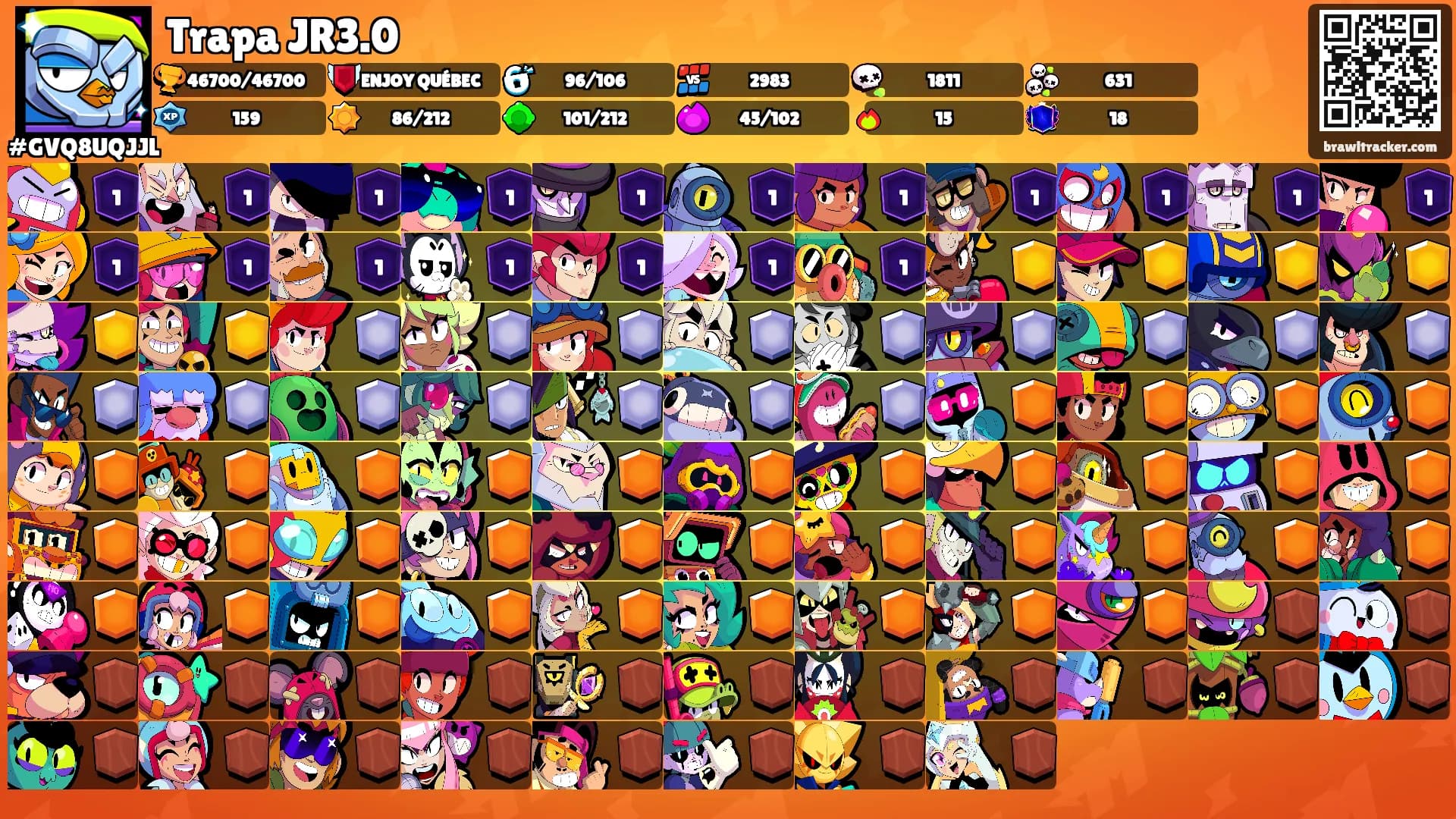 Trapa JR3.0's Ranks
