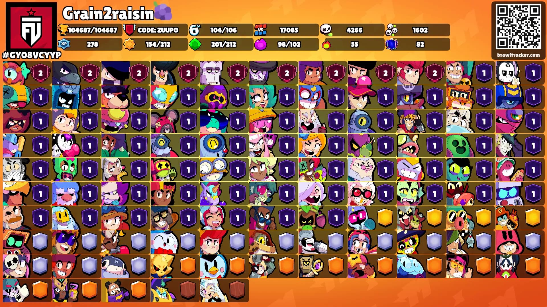 Grain2raisin🍇's Ranks