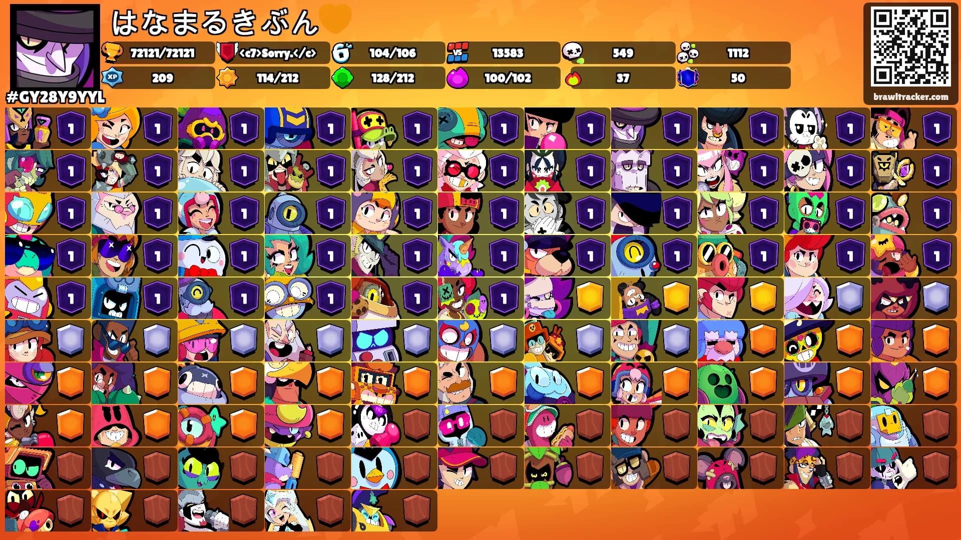 はなまるきぶん🧡's Ranks
