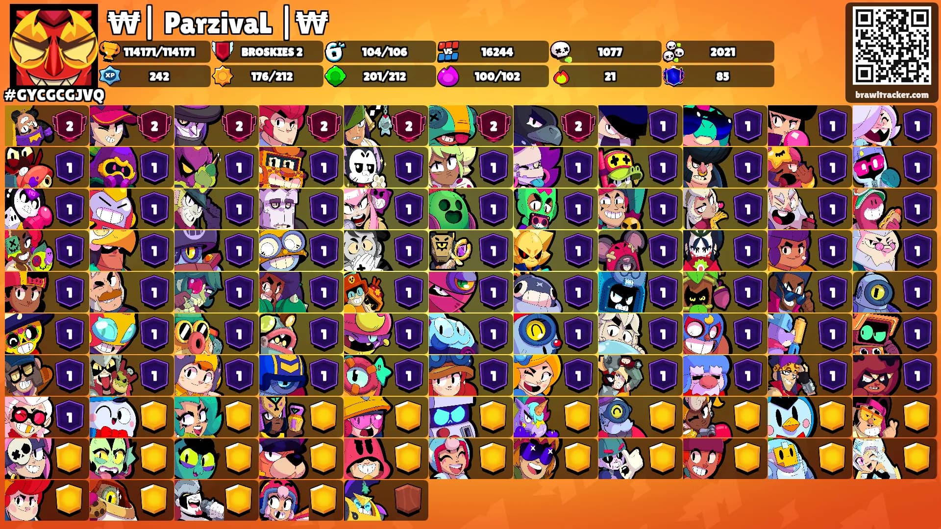 ₩| ParzivaL |₩'s Ranks
