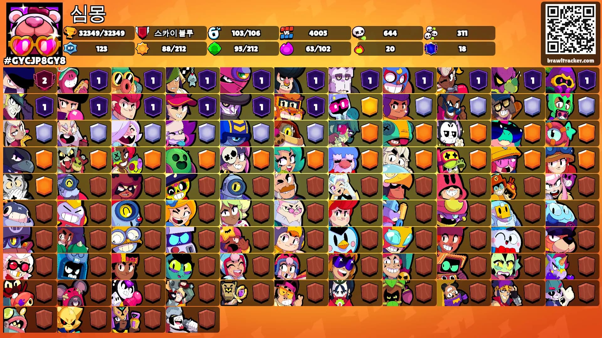 심몽's Ranks