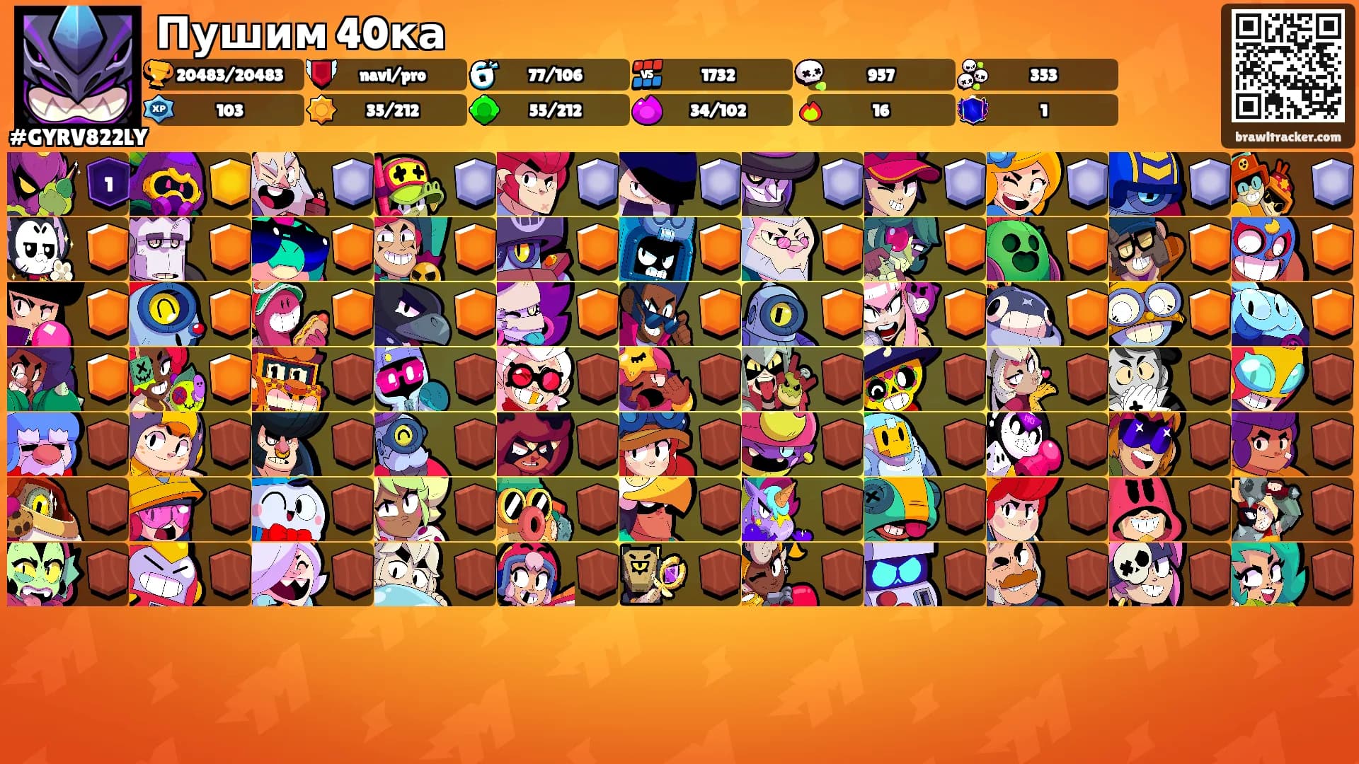 Пушим 40ка's Ranks