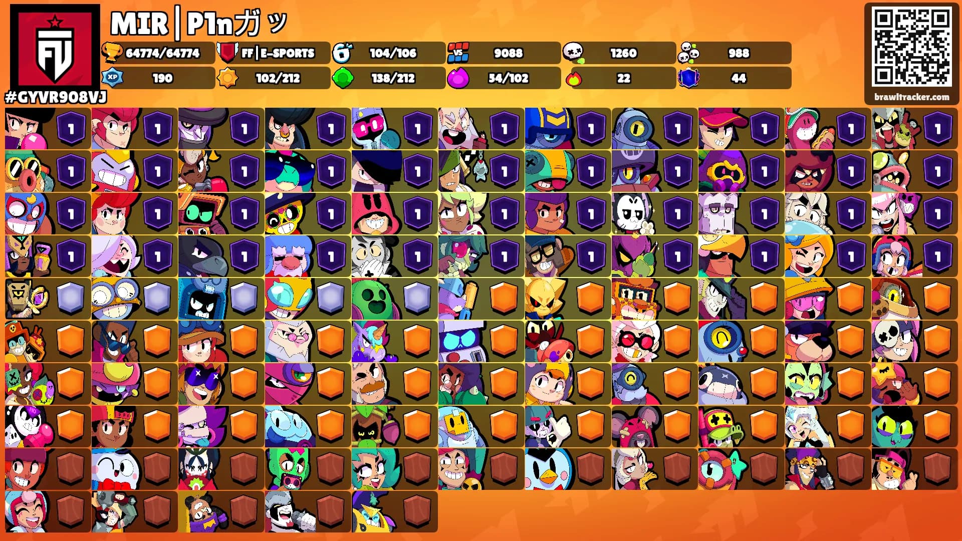 MIR|P1nガッ's Ranks