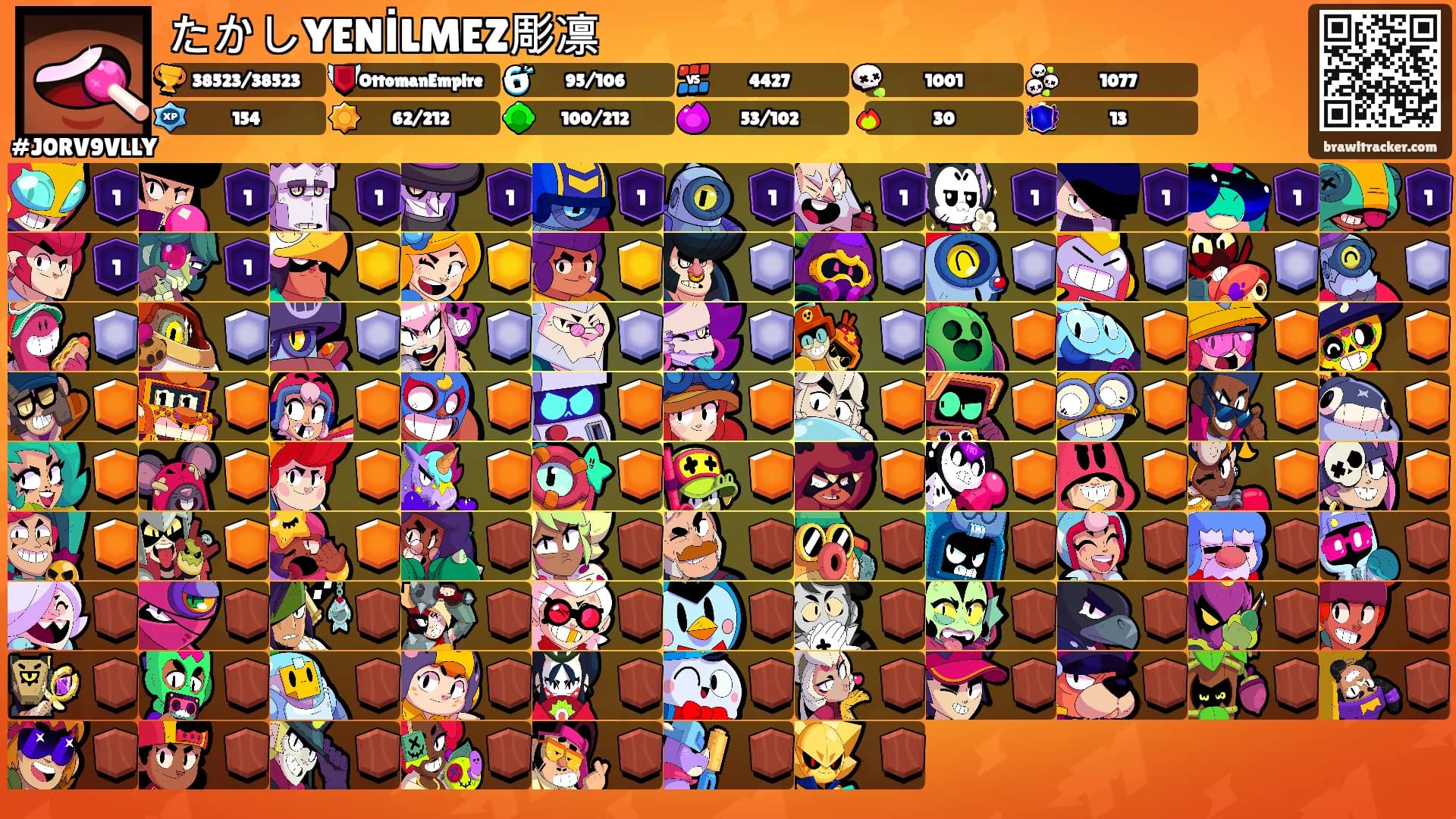 たかしYENİLMEZ彫凛's Ranks