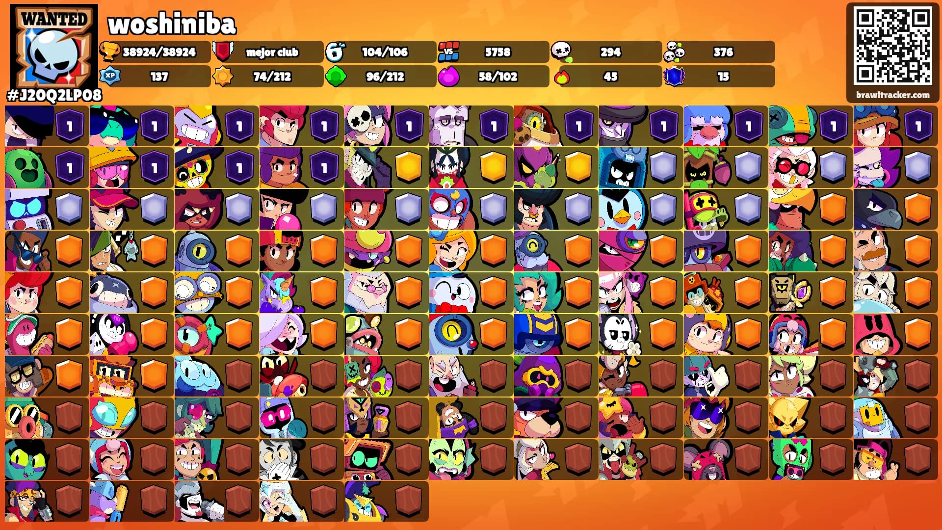 woshiniba's Ranks