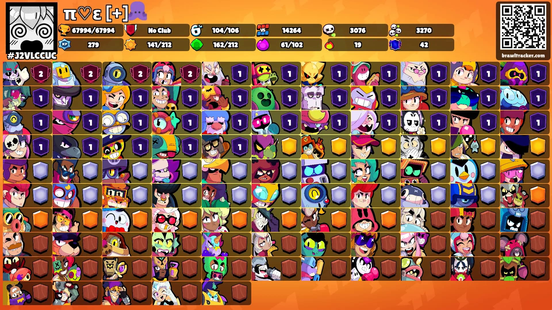π♡ε [+]🐙's Ranks