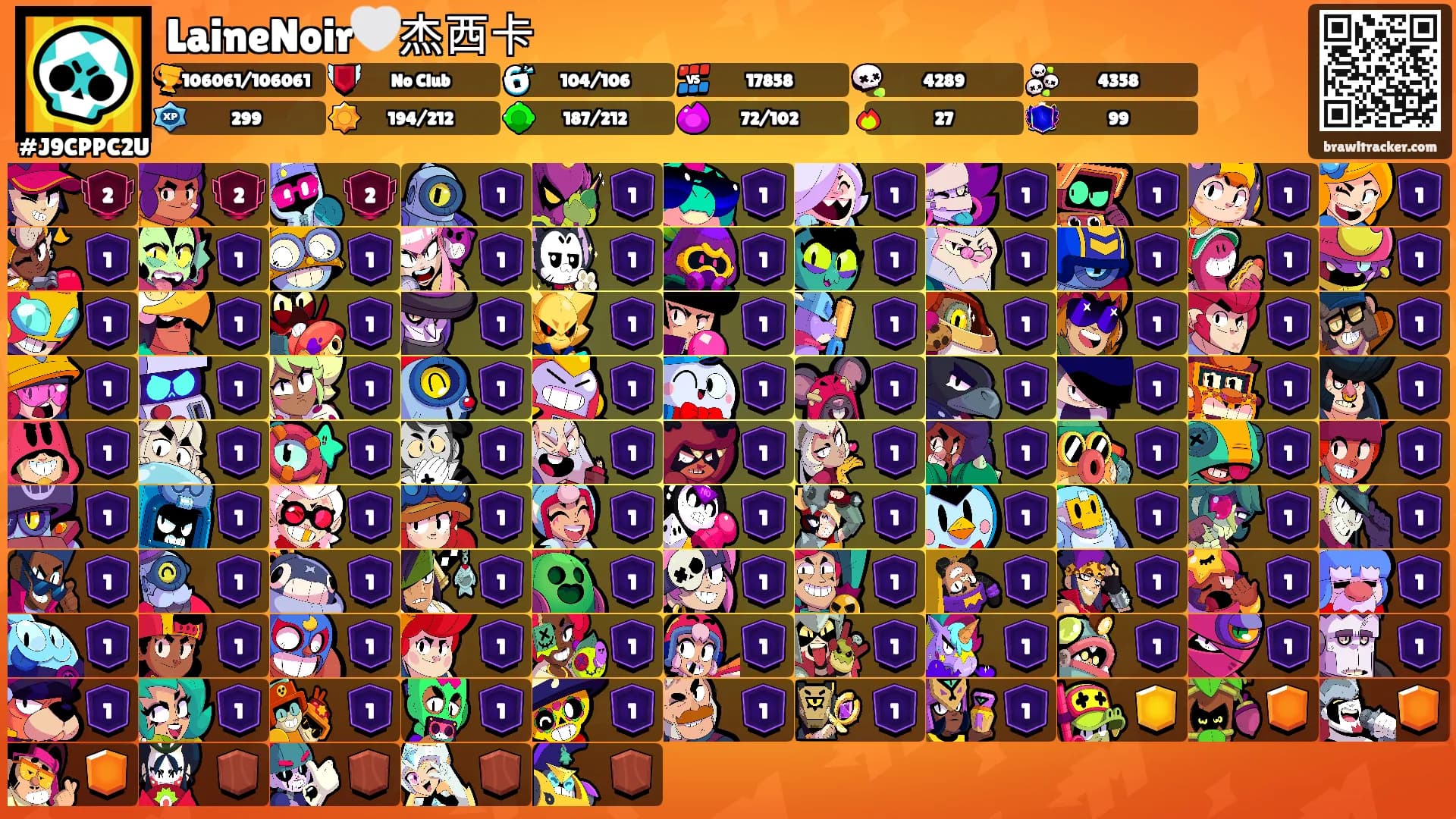 LaineNoir🤍杰西卡's Ranks