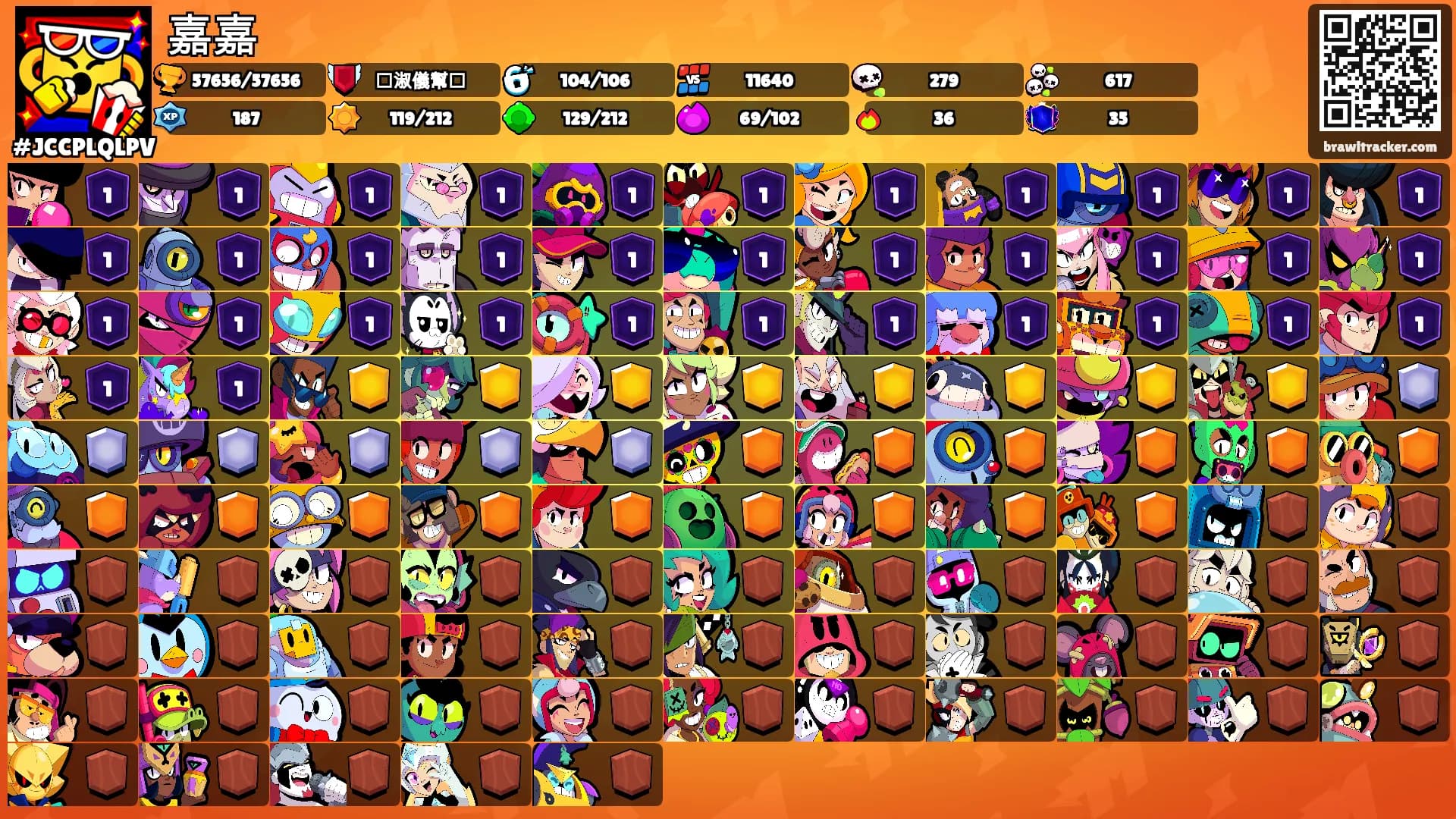 嘉嘉's Ranks