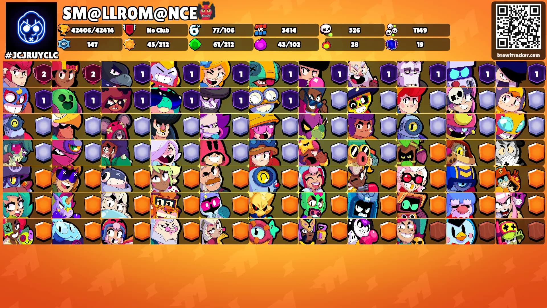 SM@LLR0M@NCE👹's Ranks