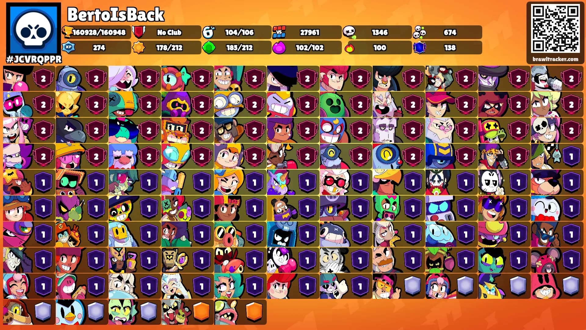 BertoIsBack's Ranks
