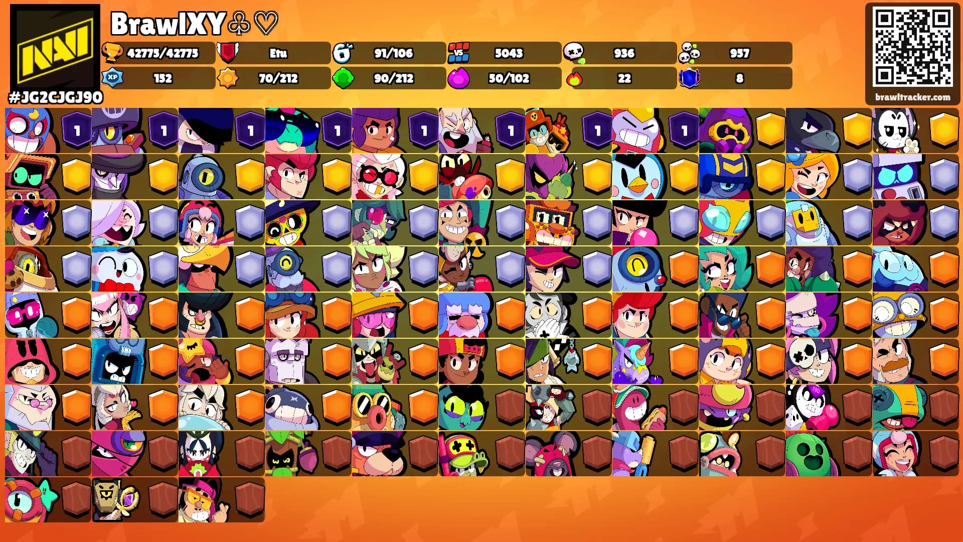 BrawlXY♧♡'s Ranks