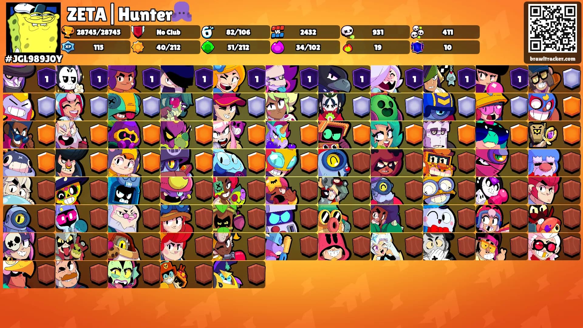 ZETA|Hunter🐙's Ranks