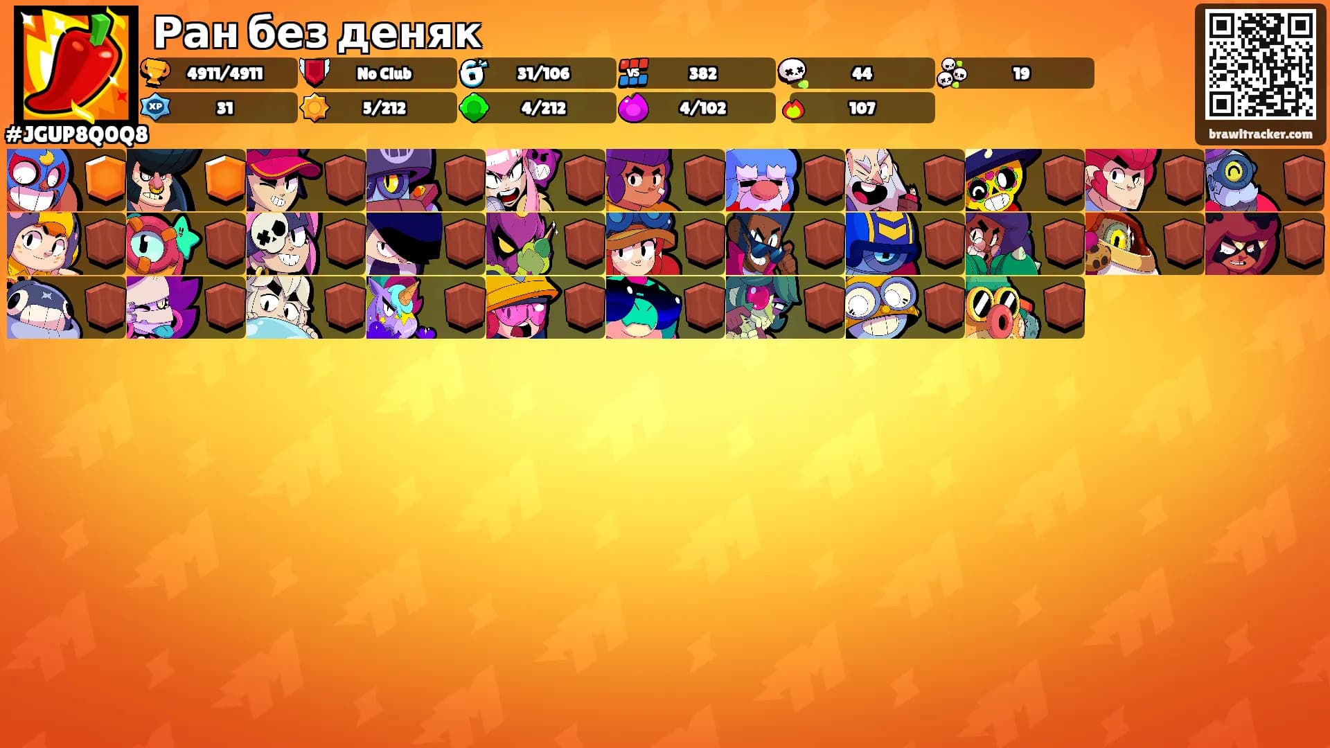 Ран без деняк's Ranks