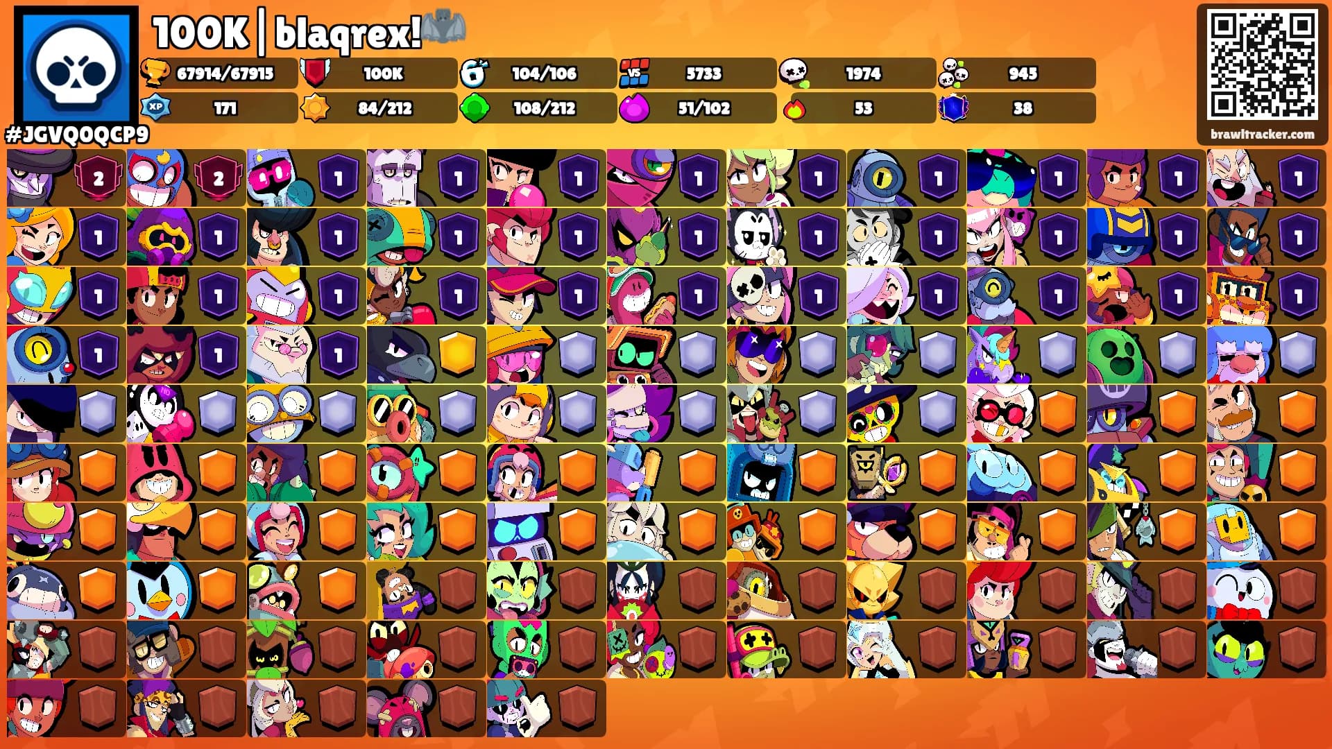 100K|blaqrex!🦇's Ranks
