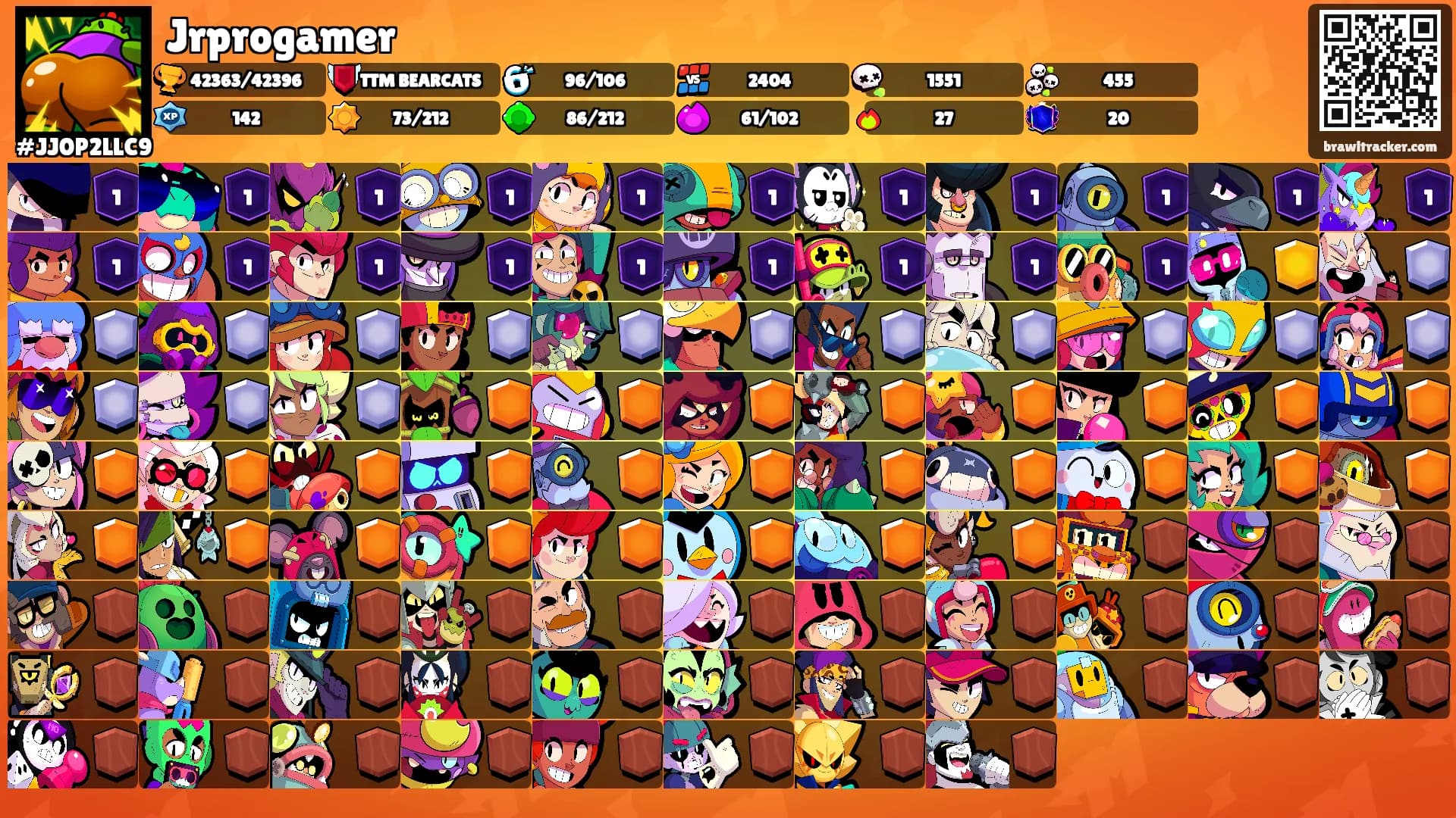 Jrprogamer's Ranks