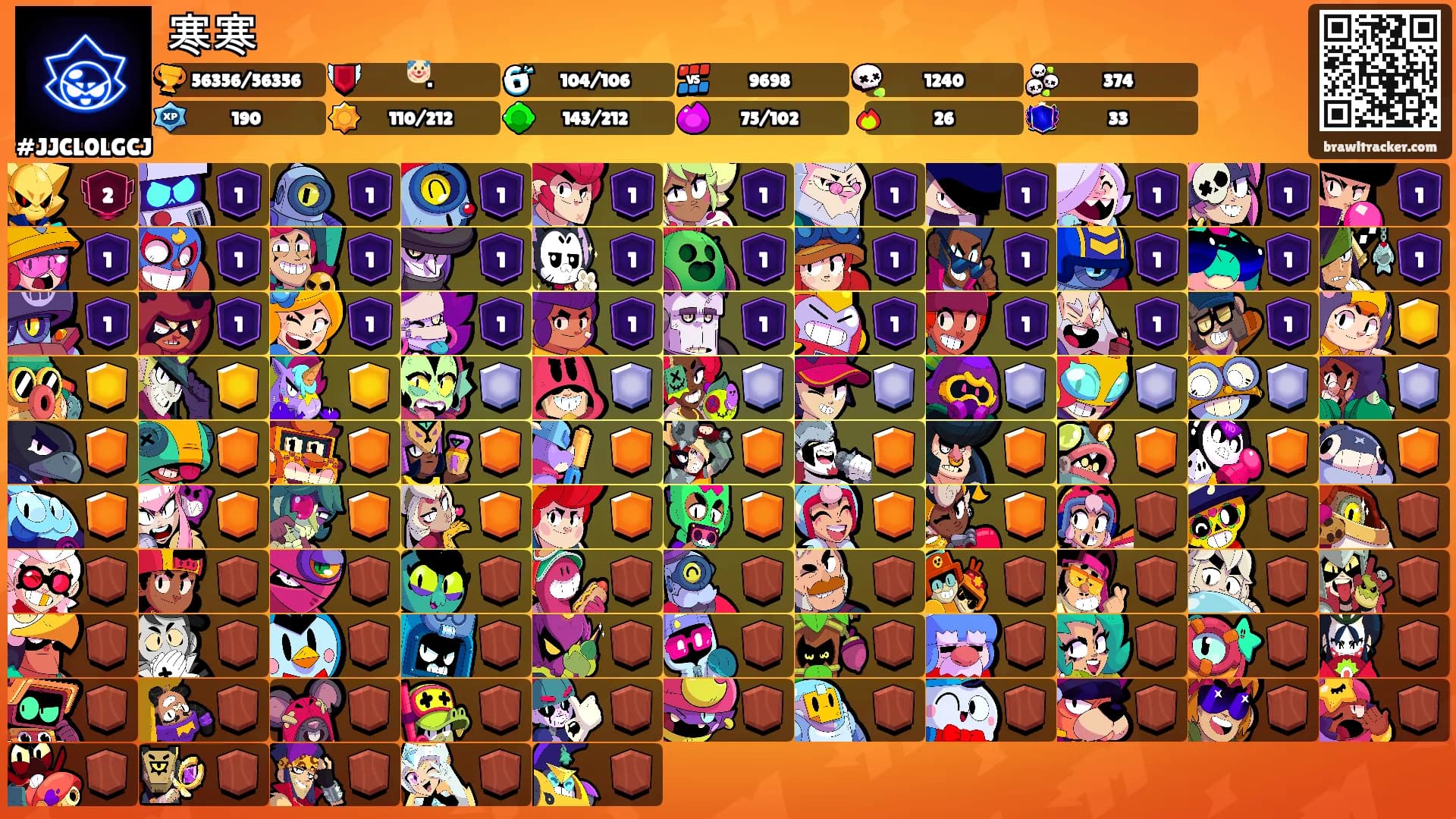 寒寒's Ranks