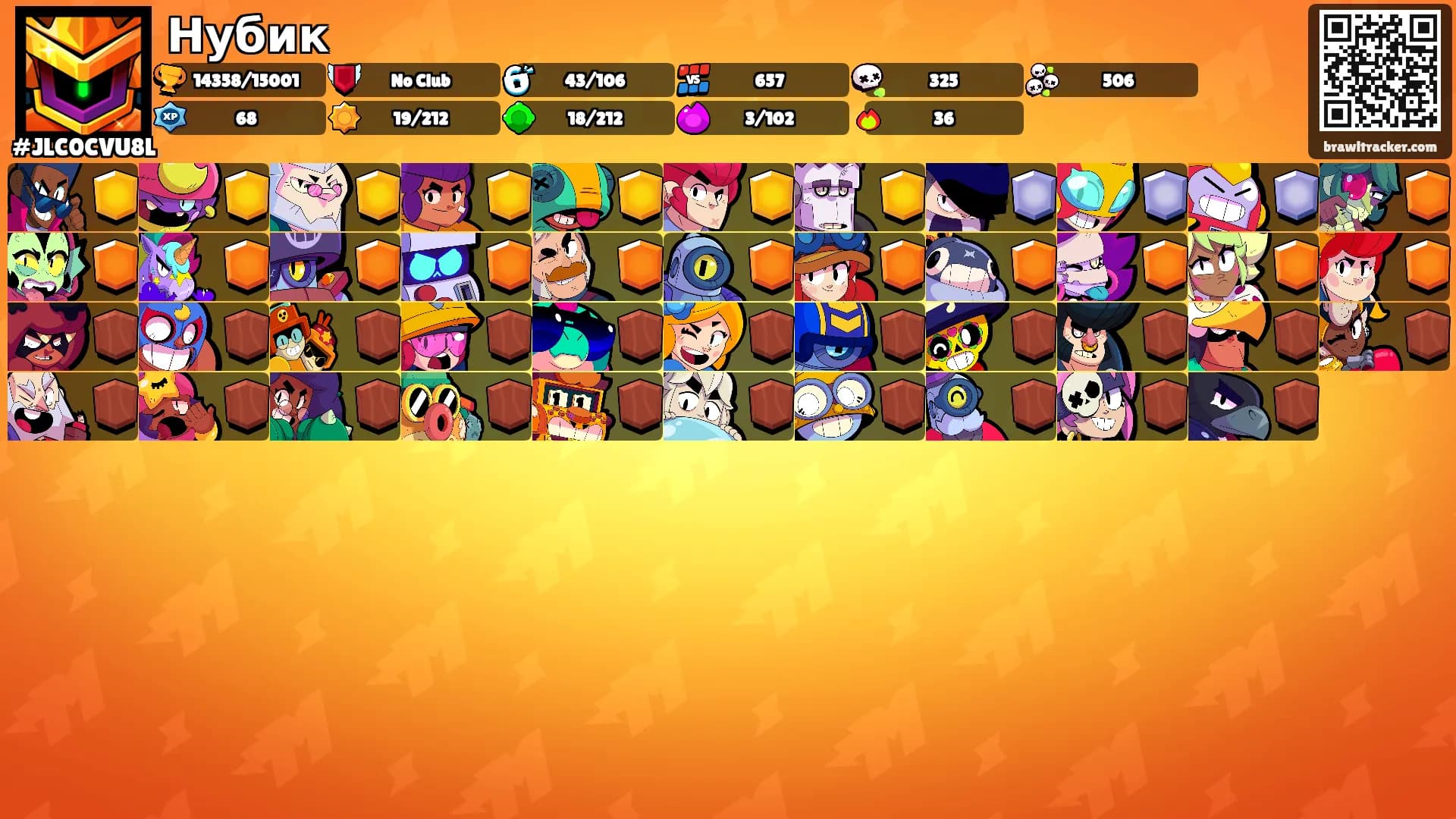 Нубик's Ranks
