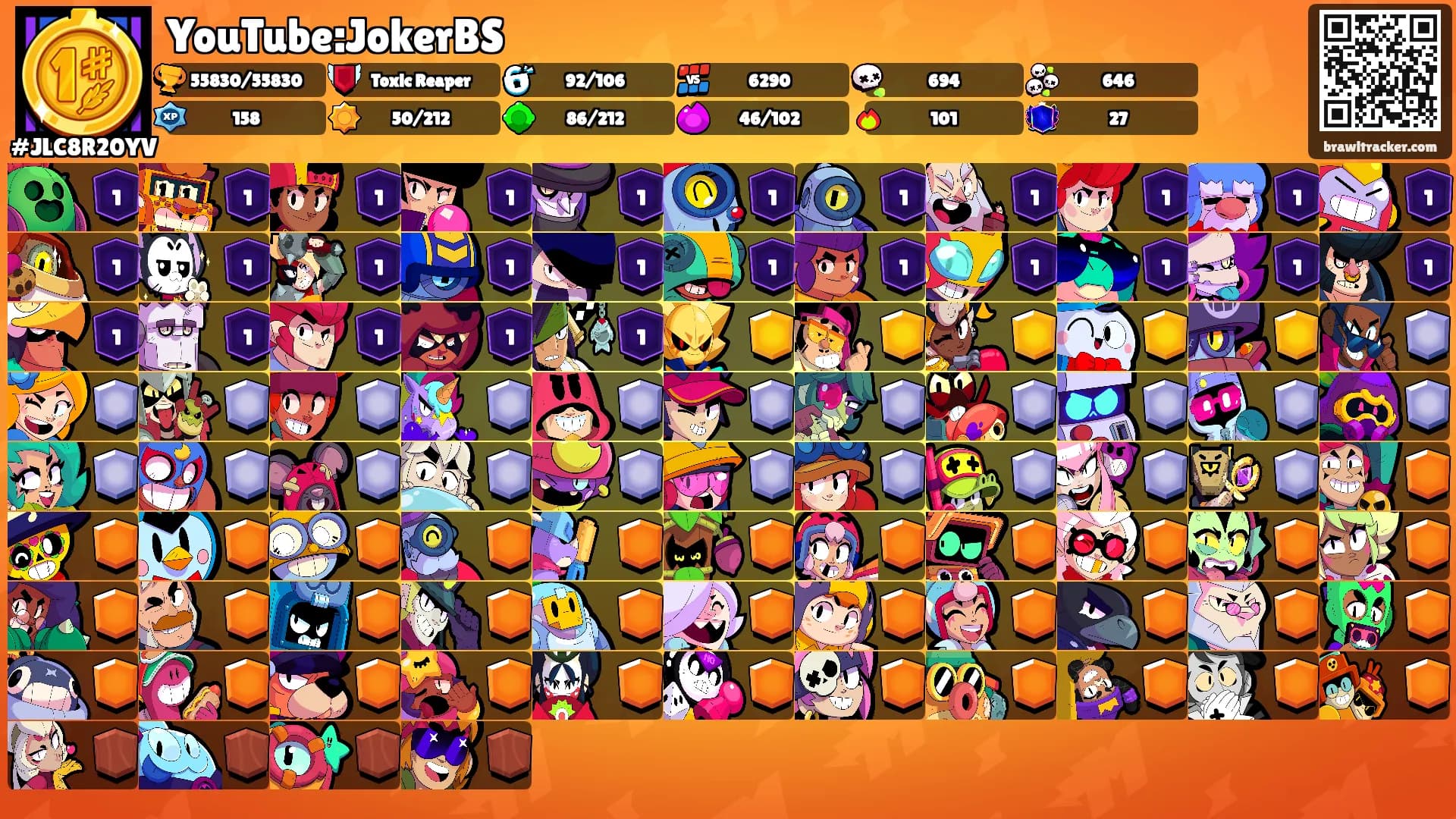 YouTube:JokerBS's Ranks