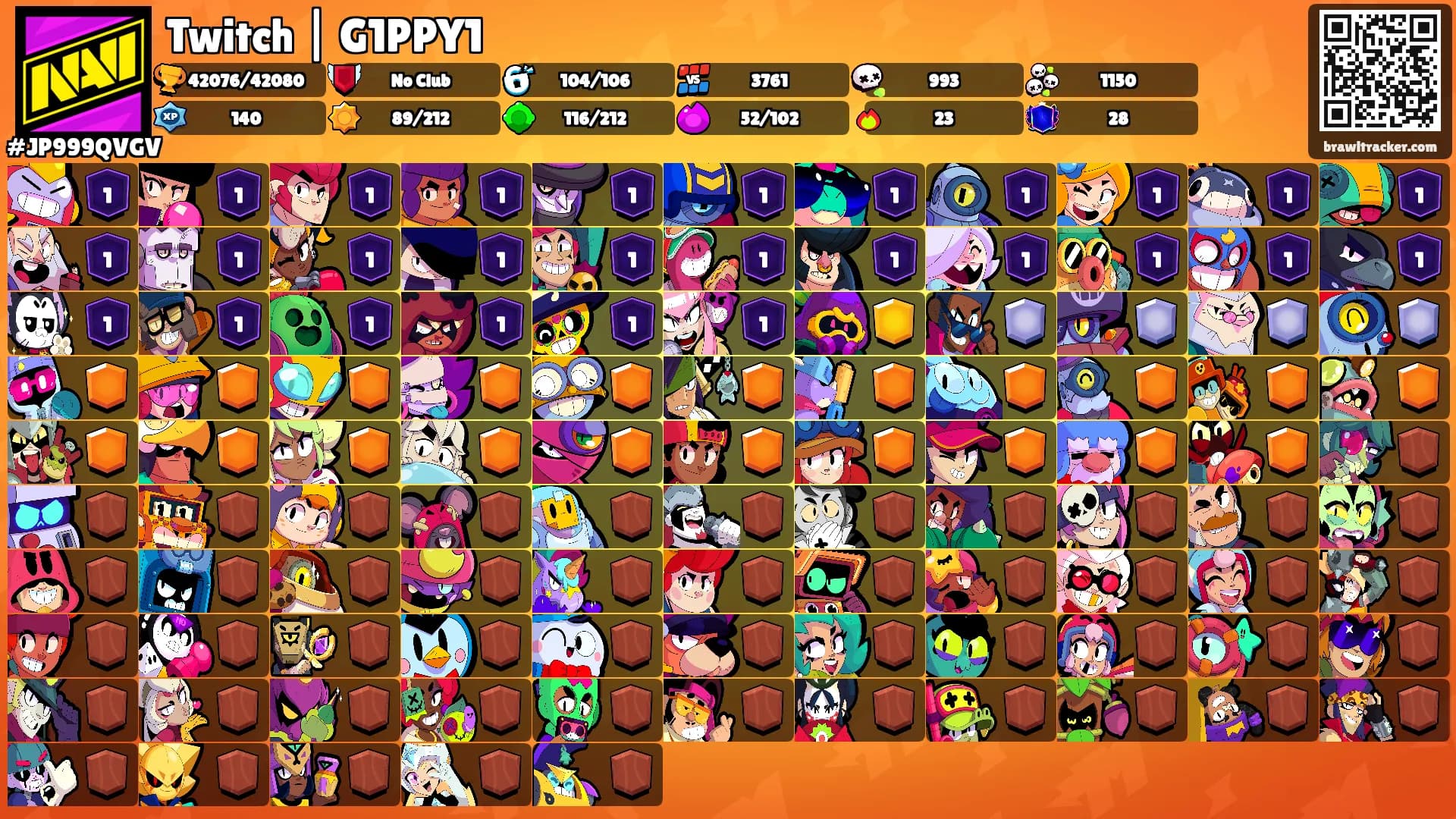 Twitch | G1PPY1's Ranks