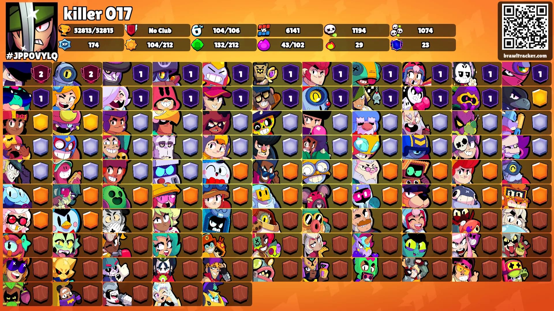 killer 017's Ranks