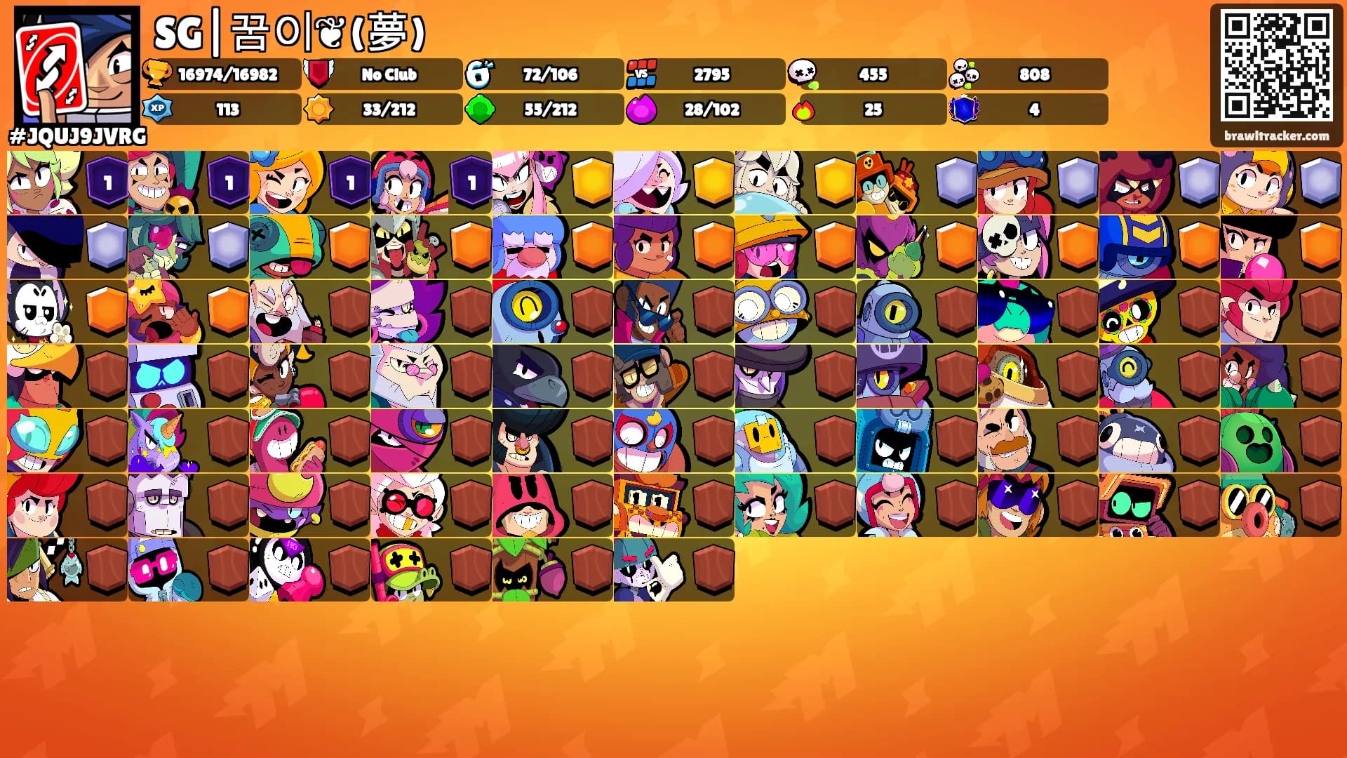 SG|꿈이❦(夢)'s Ranks