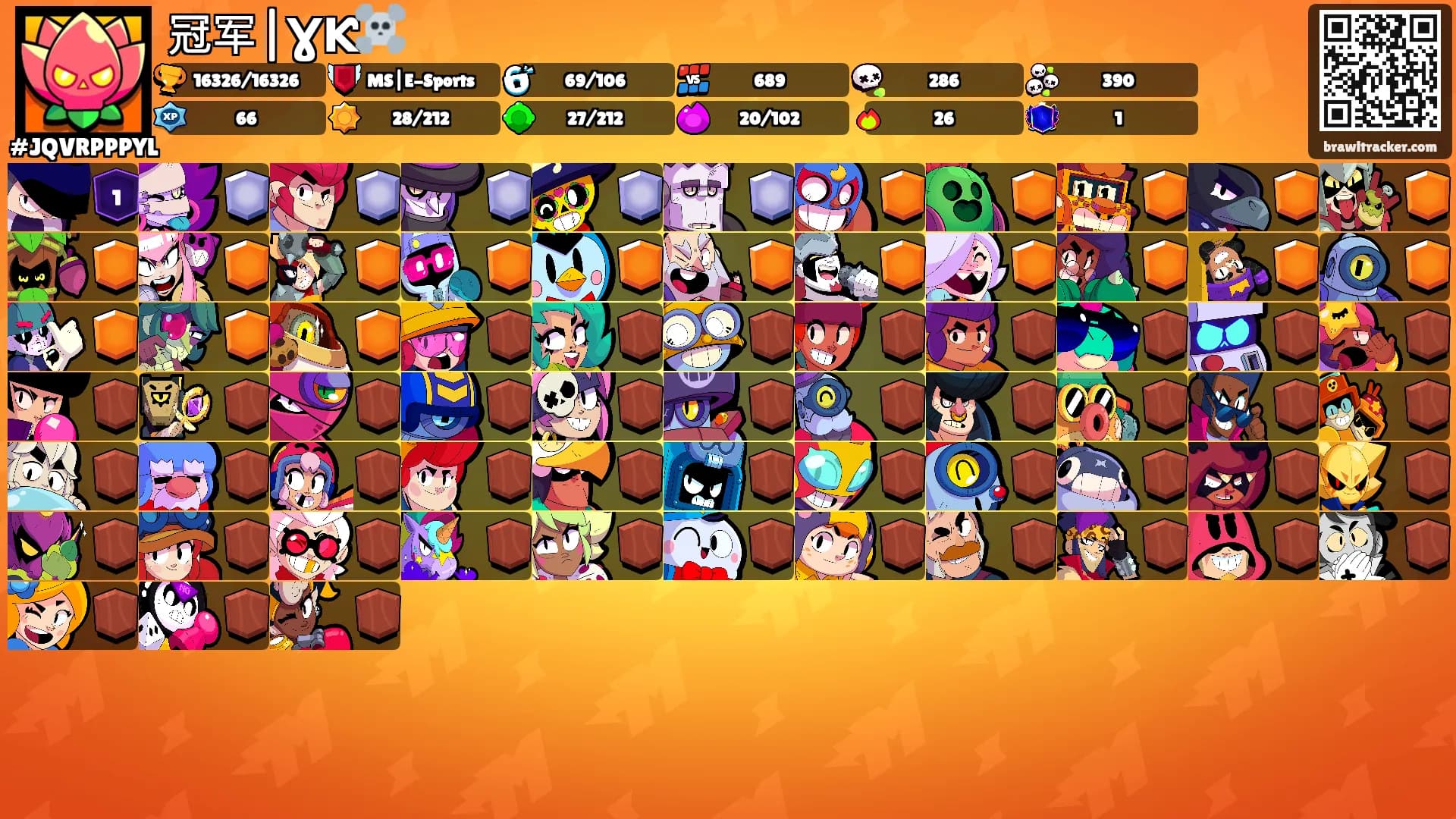 冠军|ƔƘ☠️'s Ranks