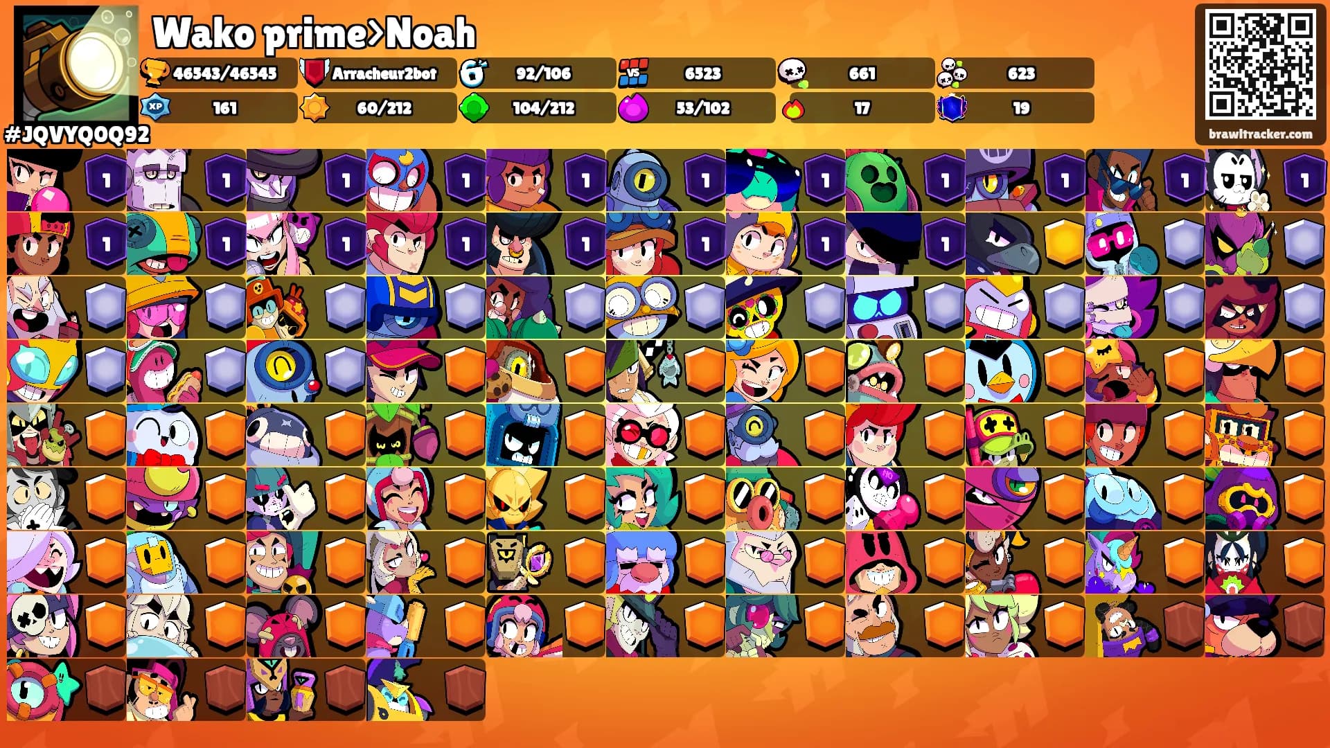 Wako prime>Noah's Ranks