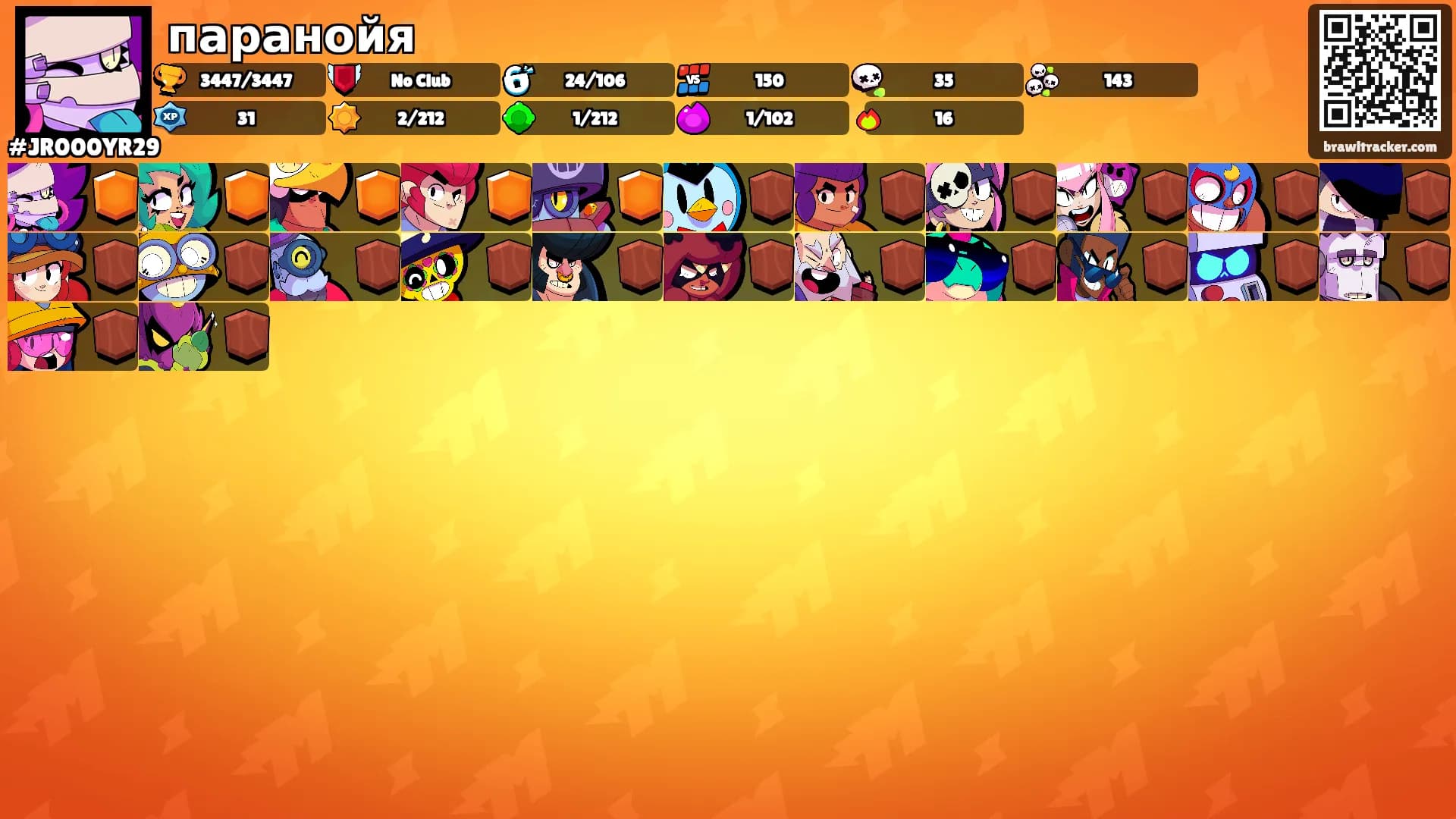 паранойя's Ranks