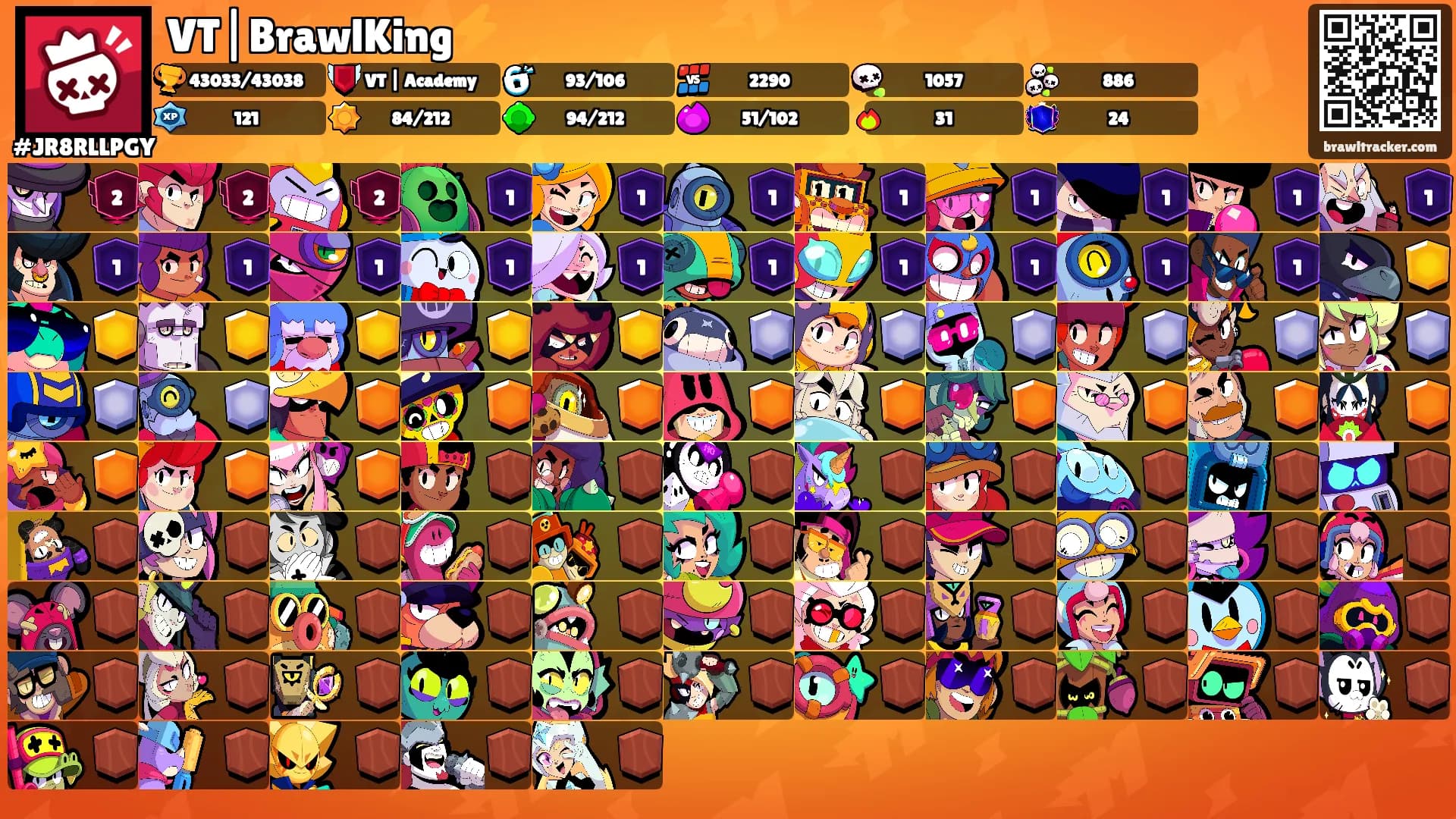 VT|BrawlKing⚡️'s Ranks