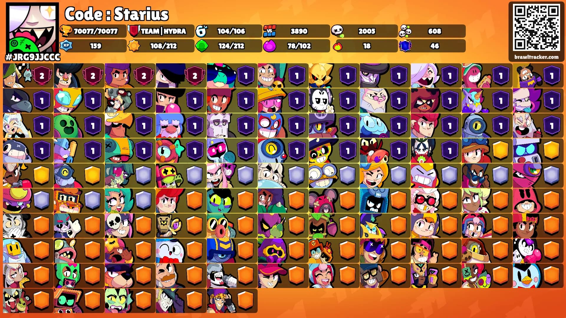 Code : Starius's Ranks